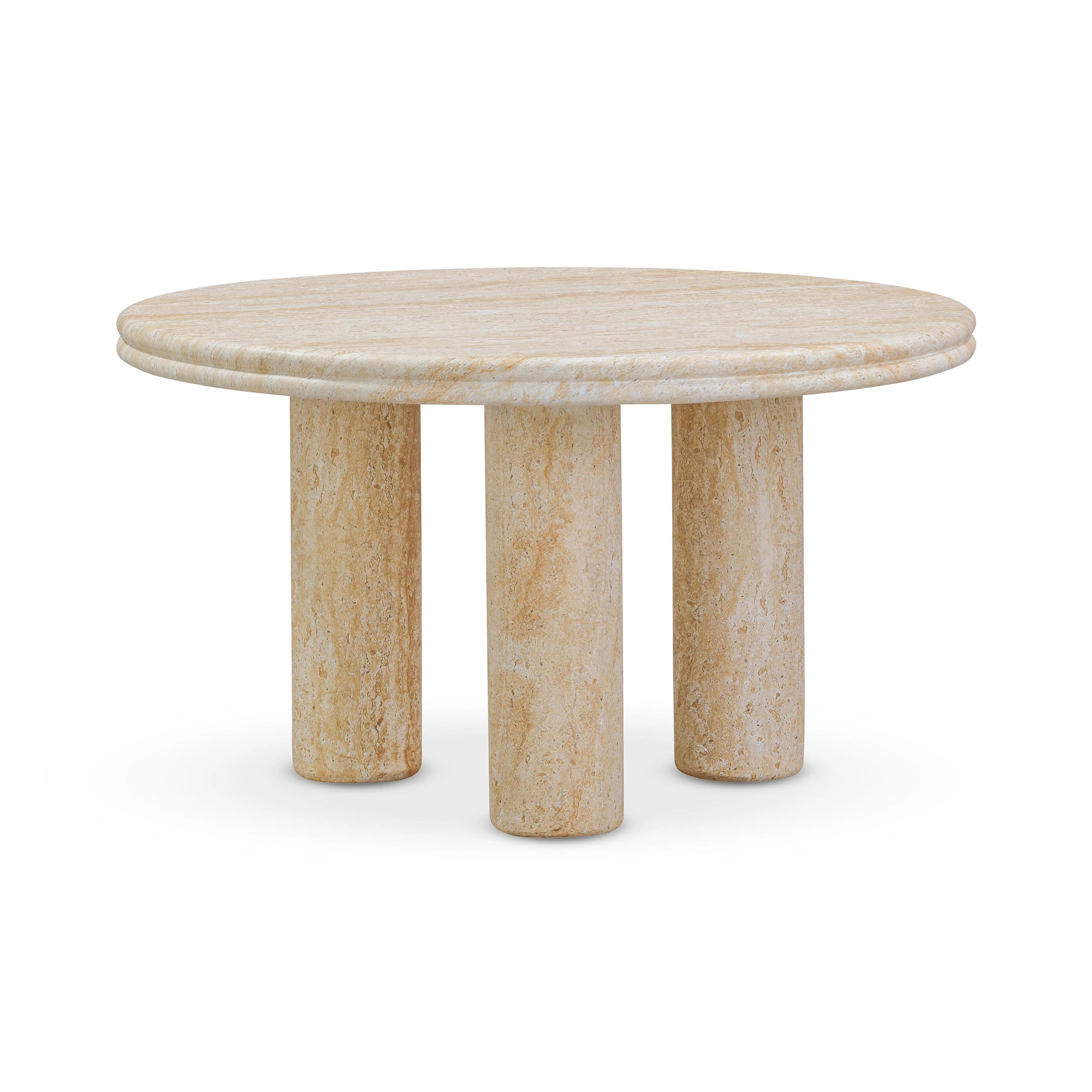 Amora Faux Travertine Indoor/Outdoor Nesting Accent Tables - Image 3