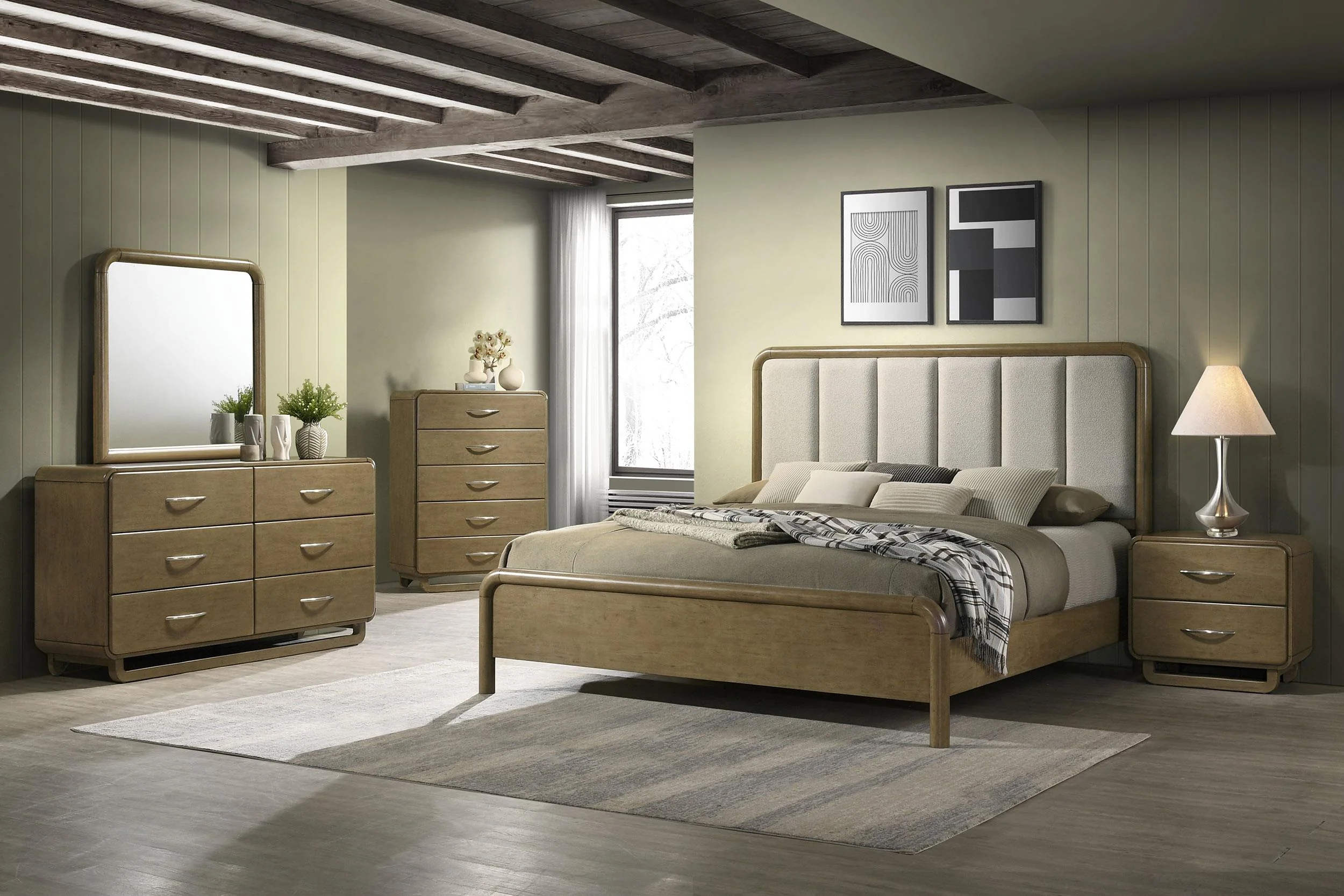 Amsbury Nutmeg Dresser Mirror - Image 4