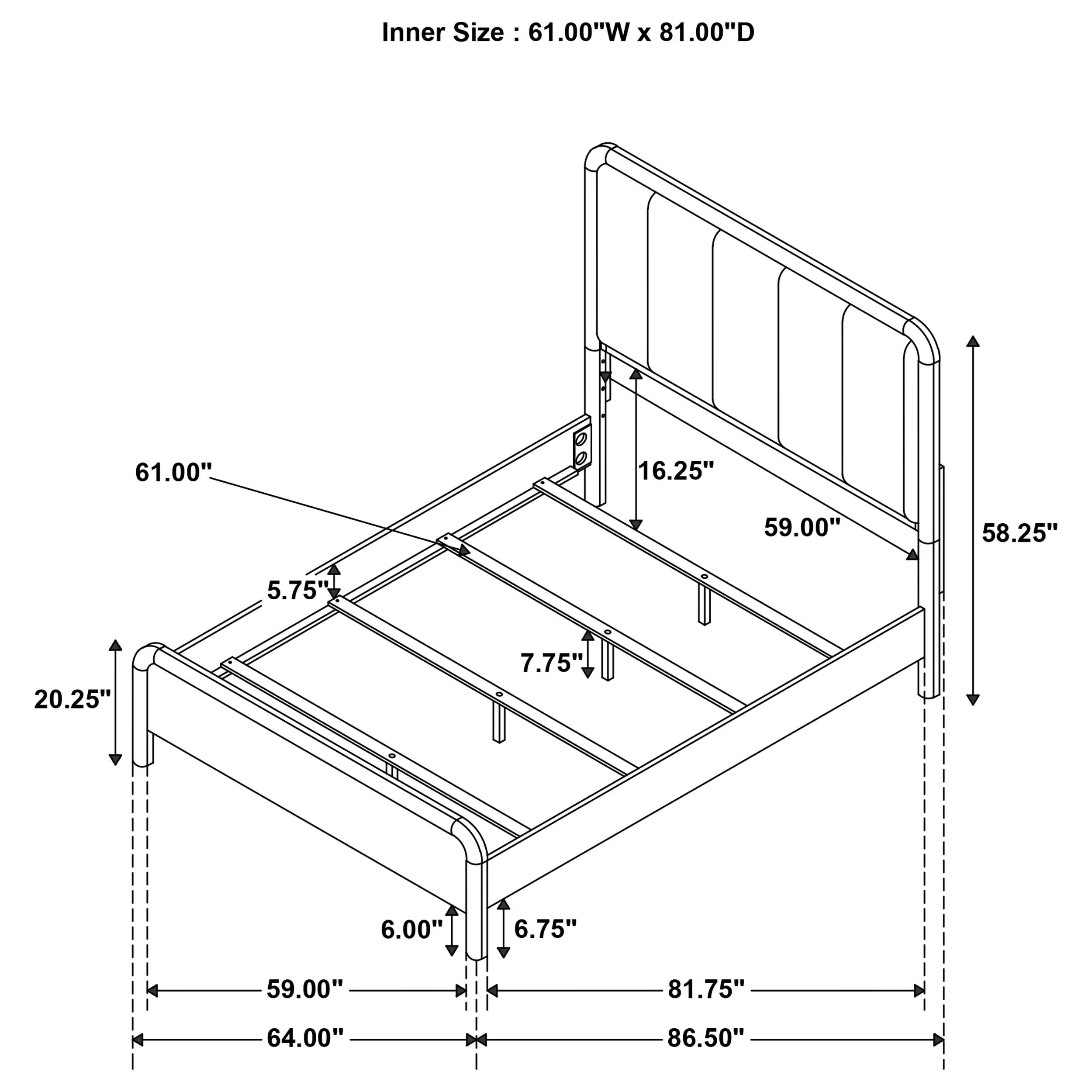 Amsbury Nutmeg Upholstered Queen Bed - Image 10