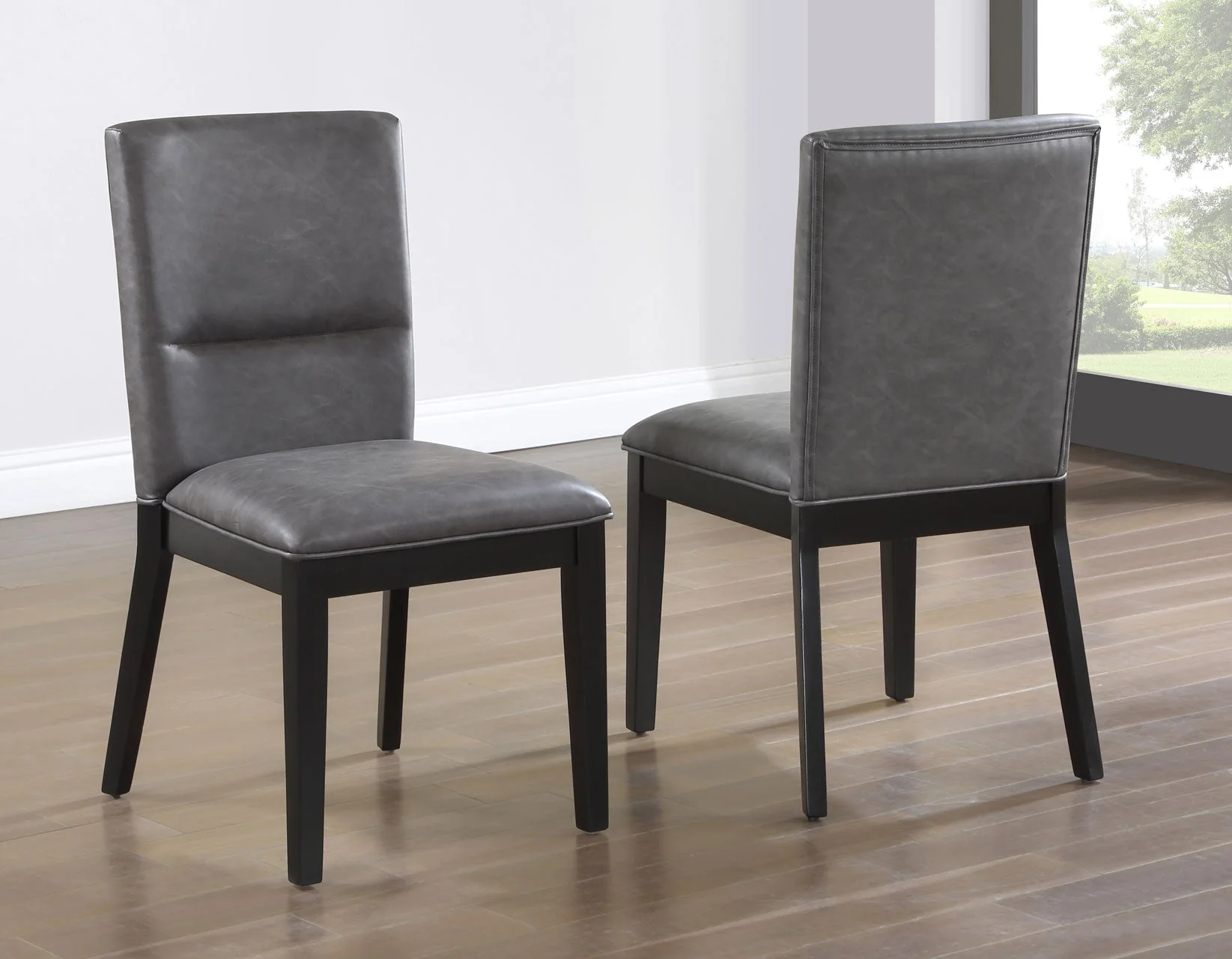 Amy Black/Gray Round Dining Room Set - Image 10