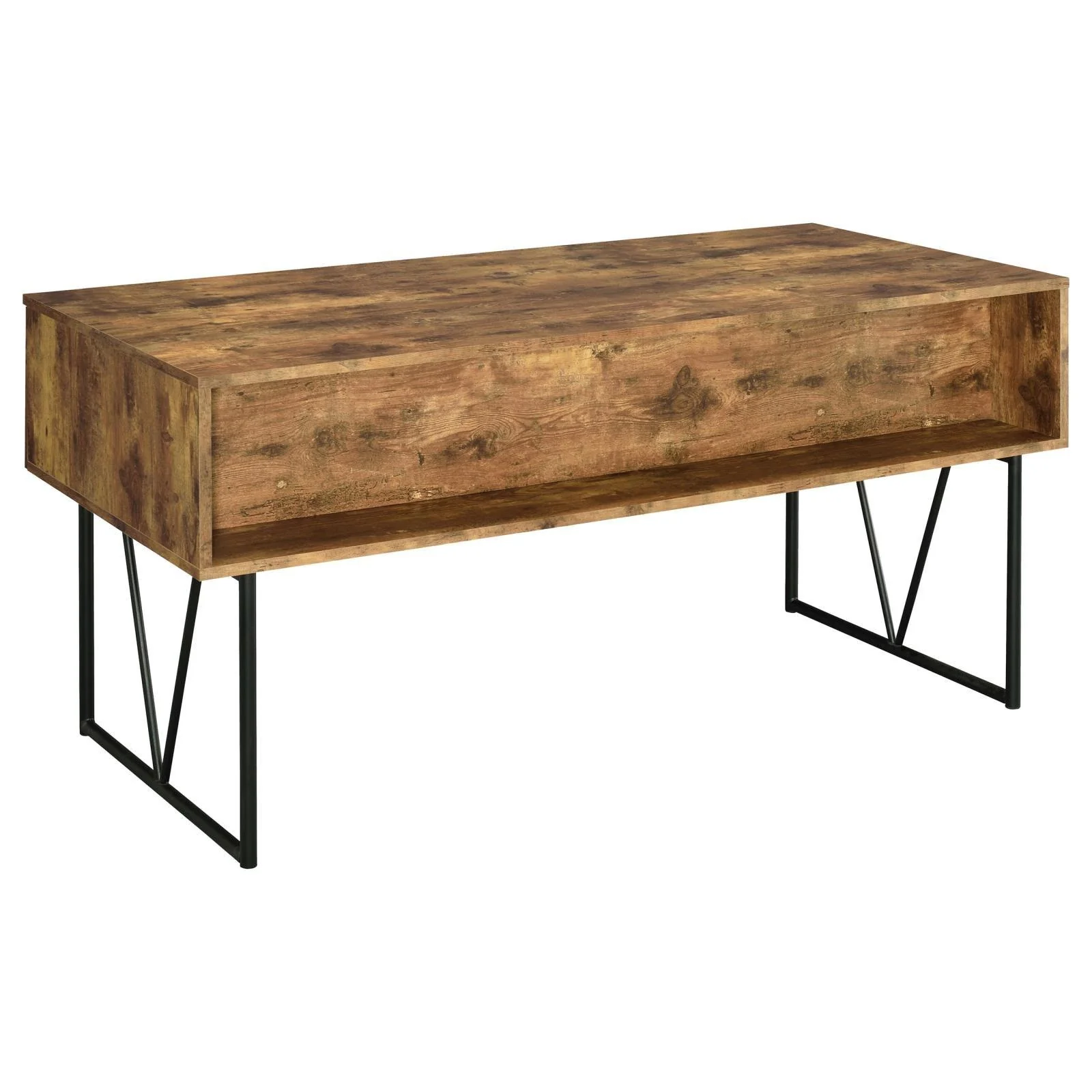 Analiese Antique Nutmeg 4-Drawer Writing Desk - Image 8
