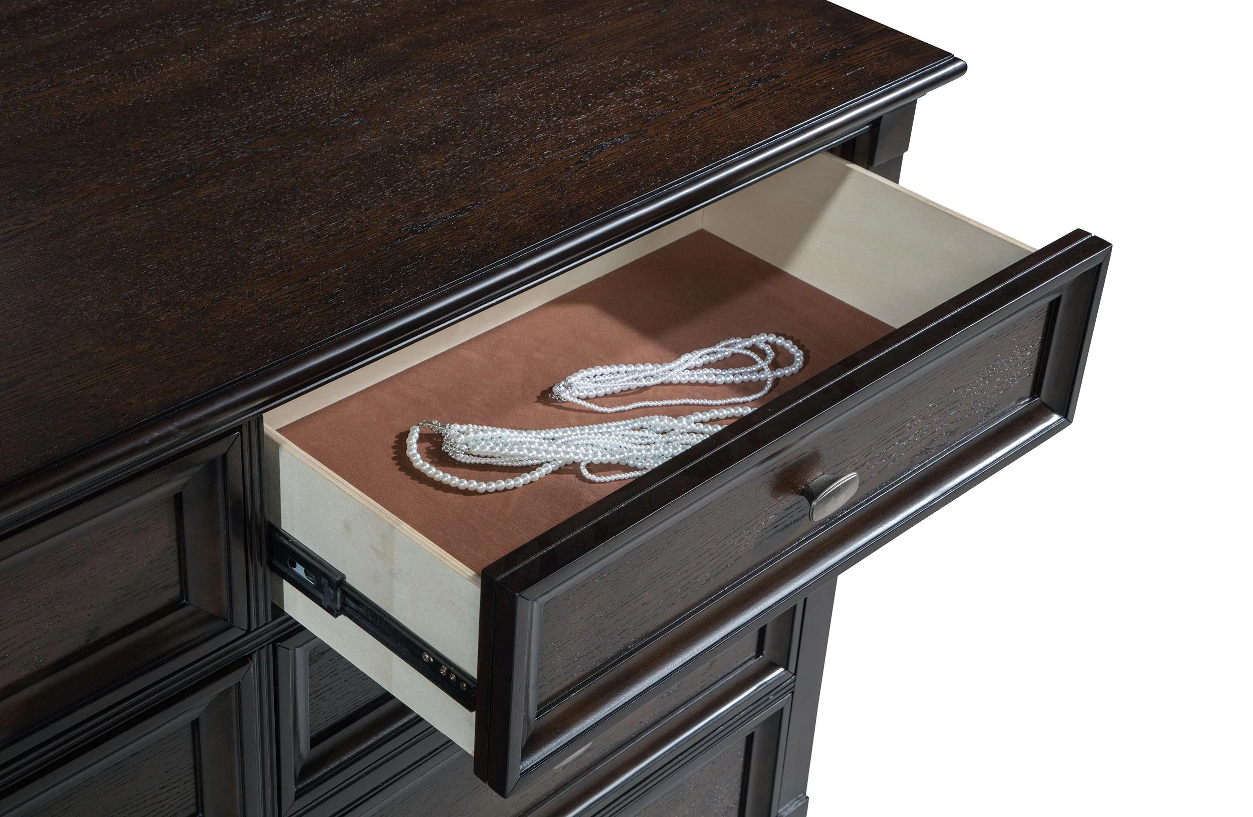 Andover Dark Oak 8-Drawer Dresser - Image 10