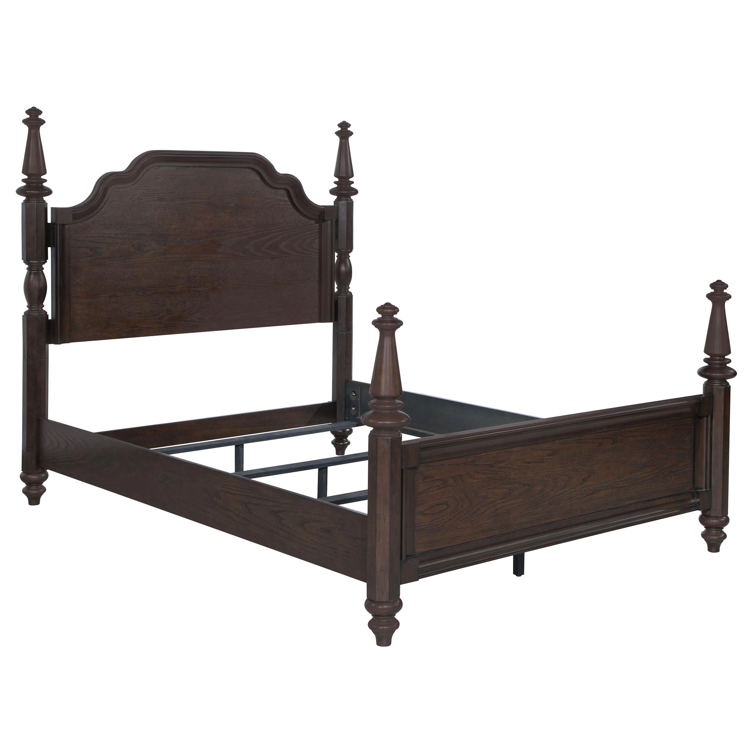 Andover Dark Oak Four Poster California King Bed - Image 3