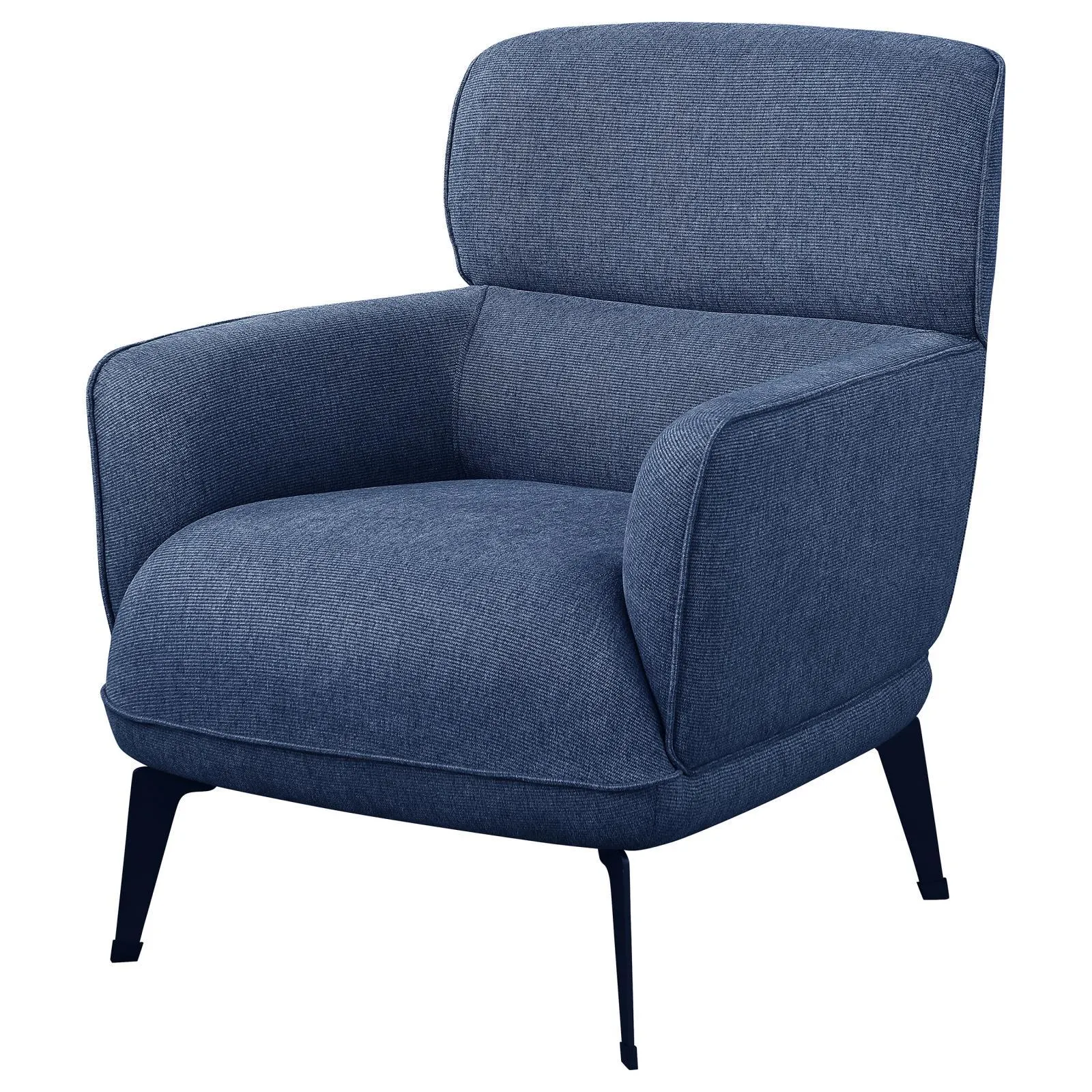 Andrea Blue Heavy Duty High Back Accent Chair - Image 3