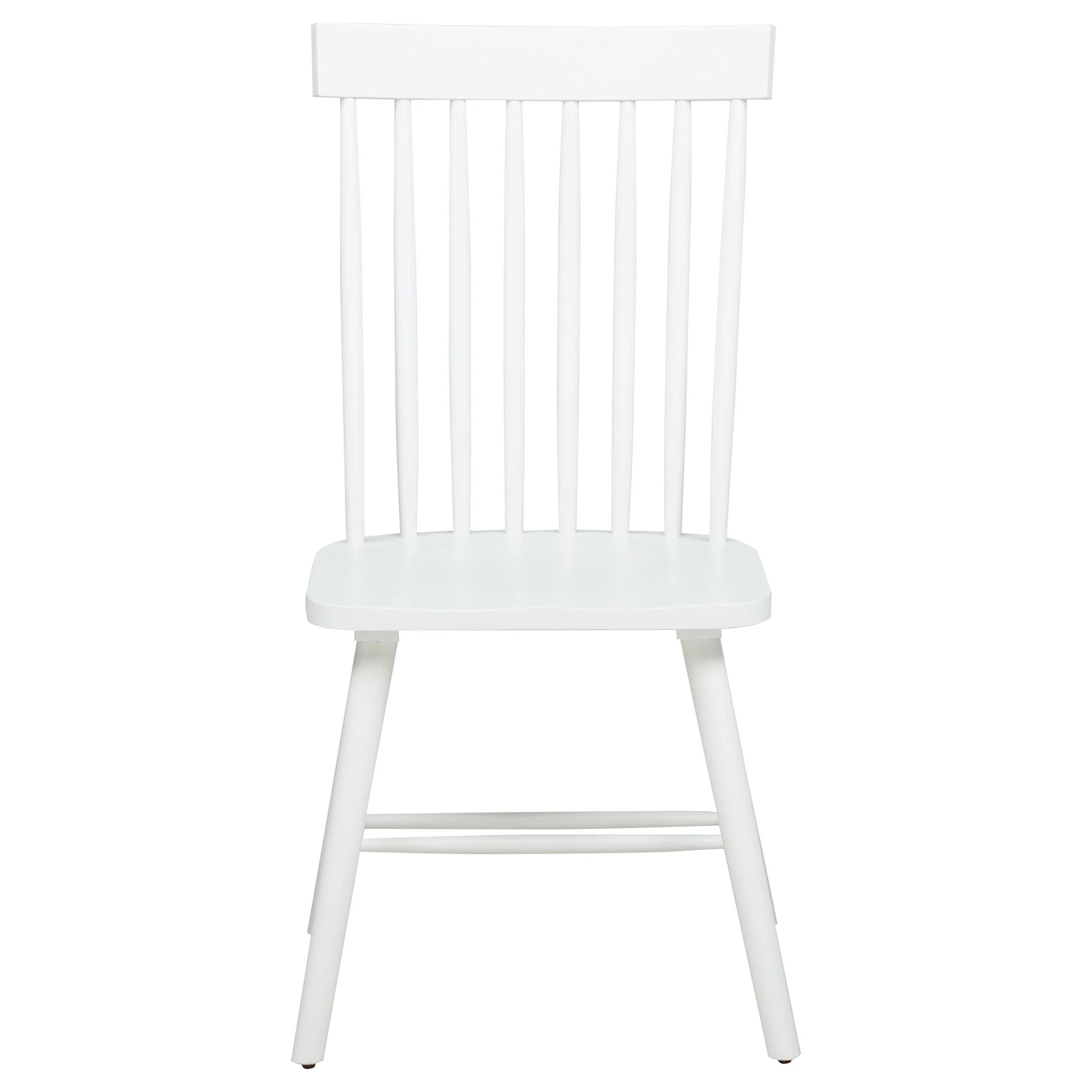 Andrews White Windsor Spindle Back Dining Side Chair (Set of 2) - Image 4