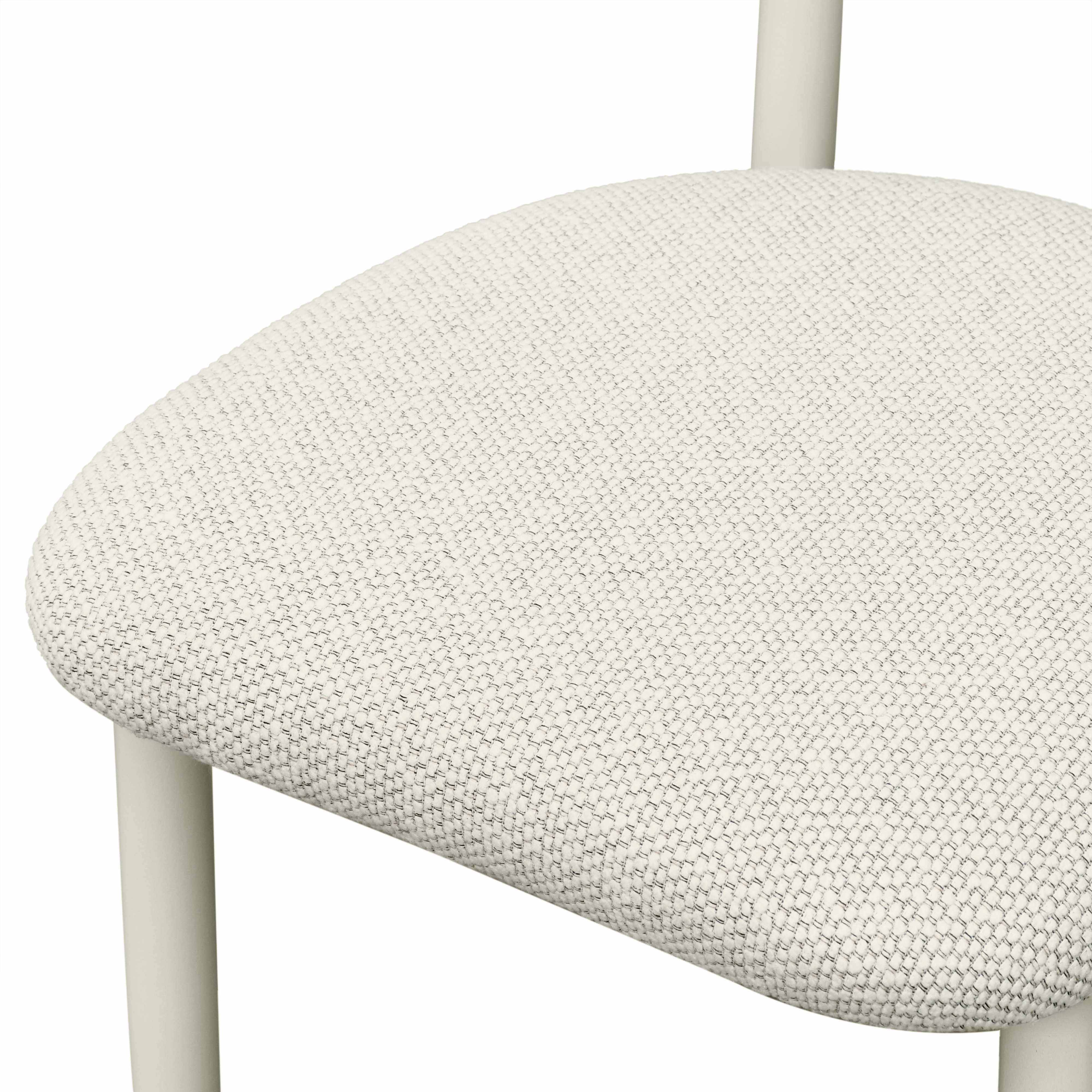 Annika Textured Outdoor Dining Side Chair - Image 6