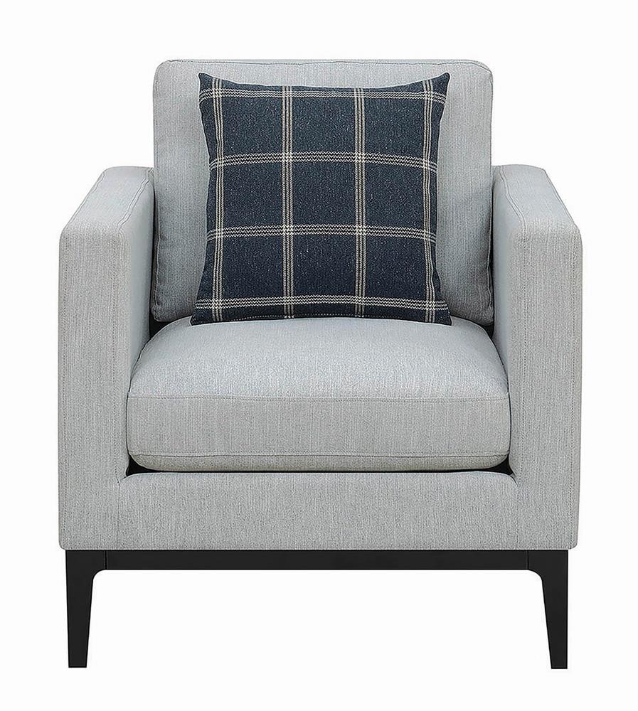 Apperson Gray Upholstered Track Arm Living Room Set Set - Image 10