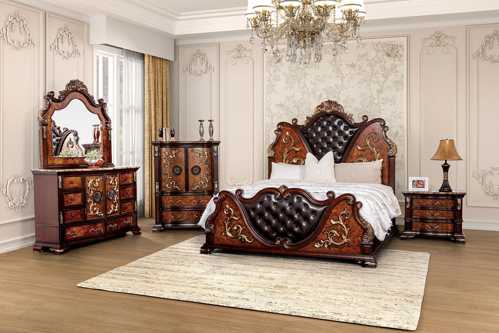 Aquilina Dark Cherry/Oak Dresser - Image 2