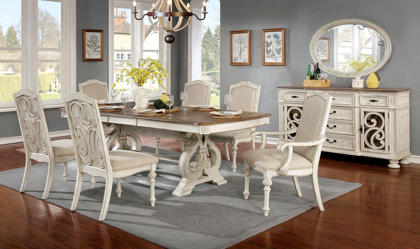 Arcadia Antique White Side Chair - Image 2