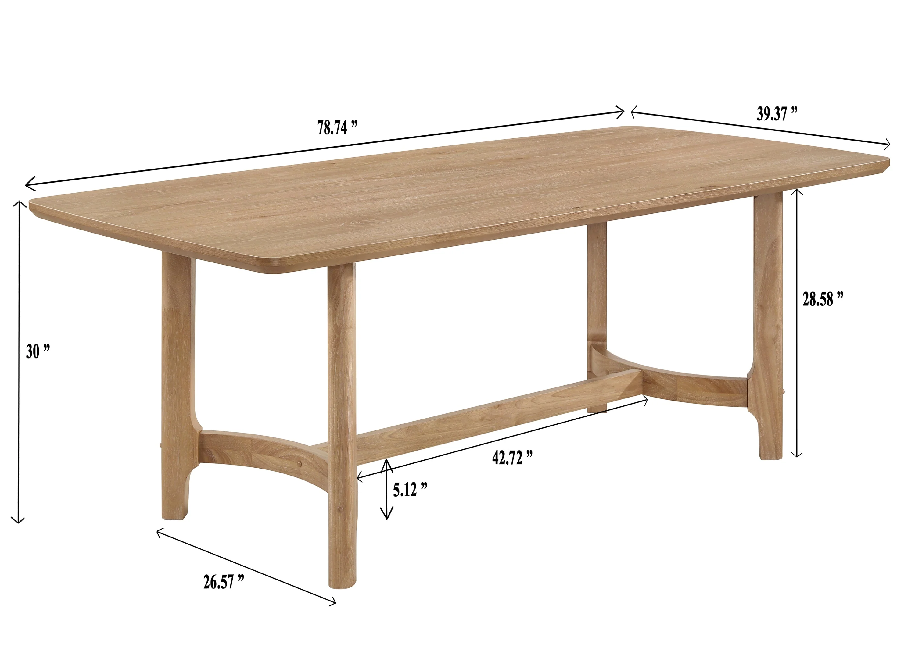 Arden Warm Wood and Beige Dining Set - Image 14