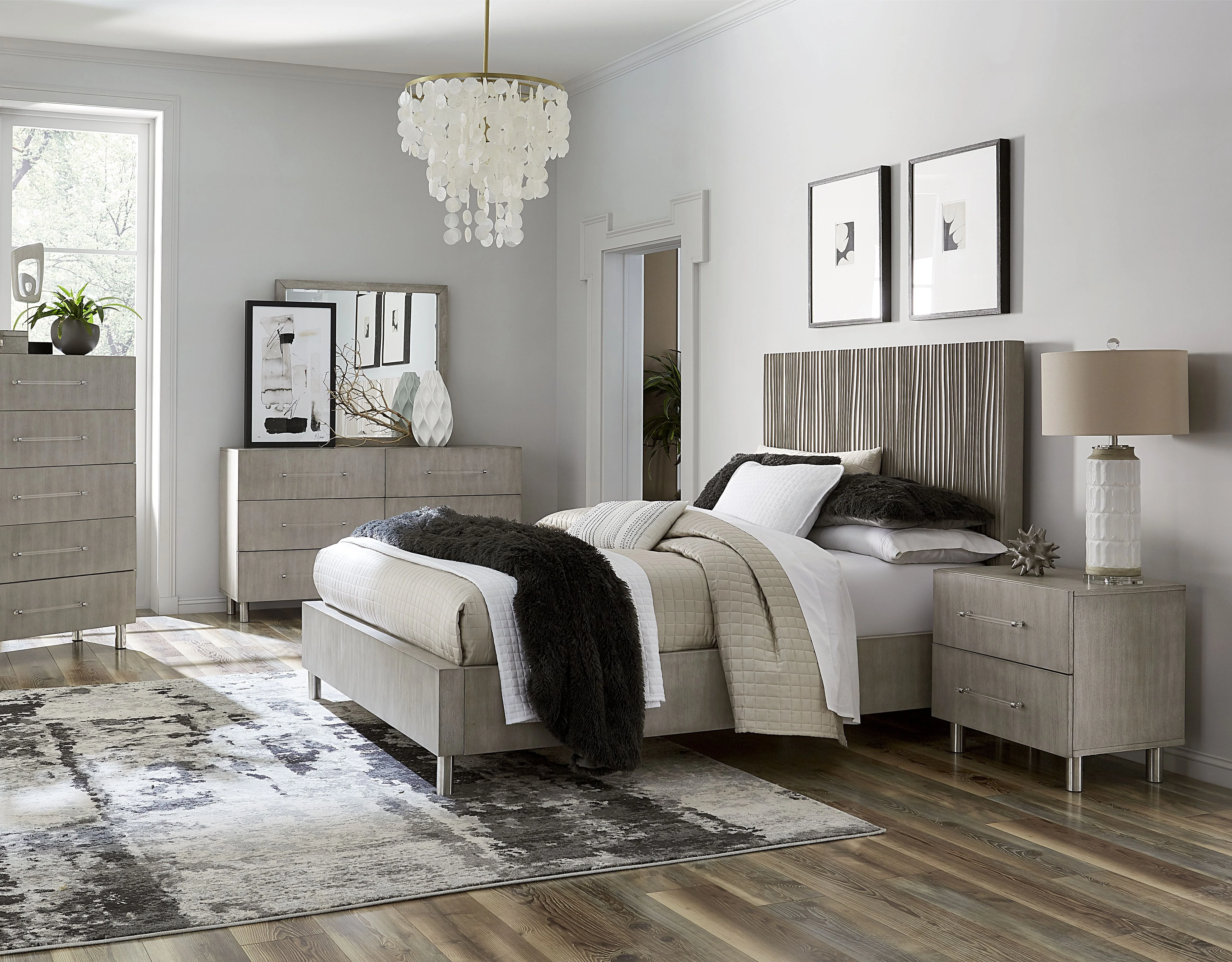 Argento Dresser Mirror in Misty Grey - Image 2