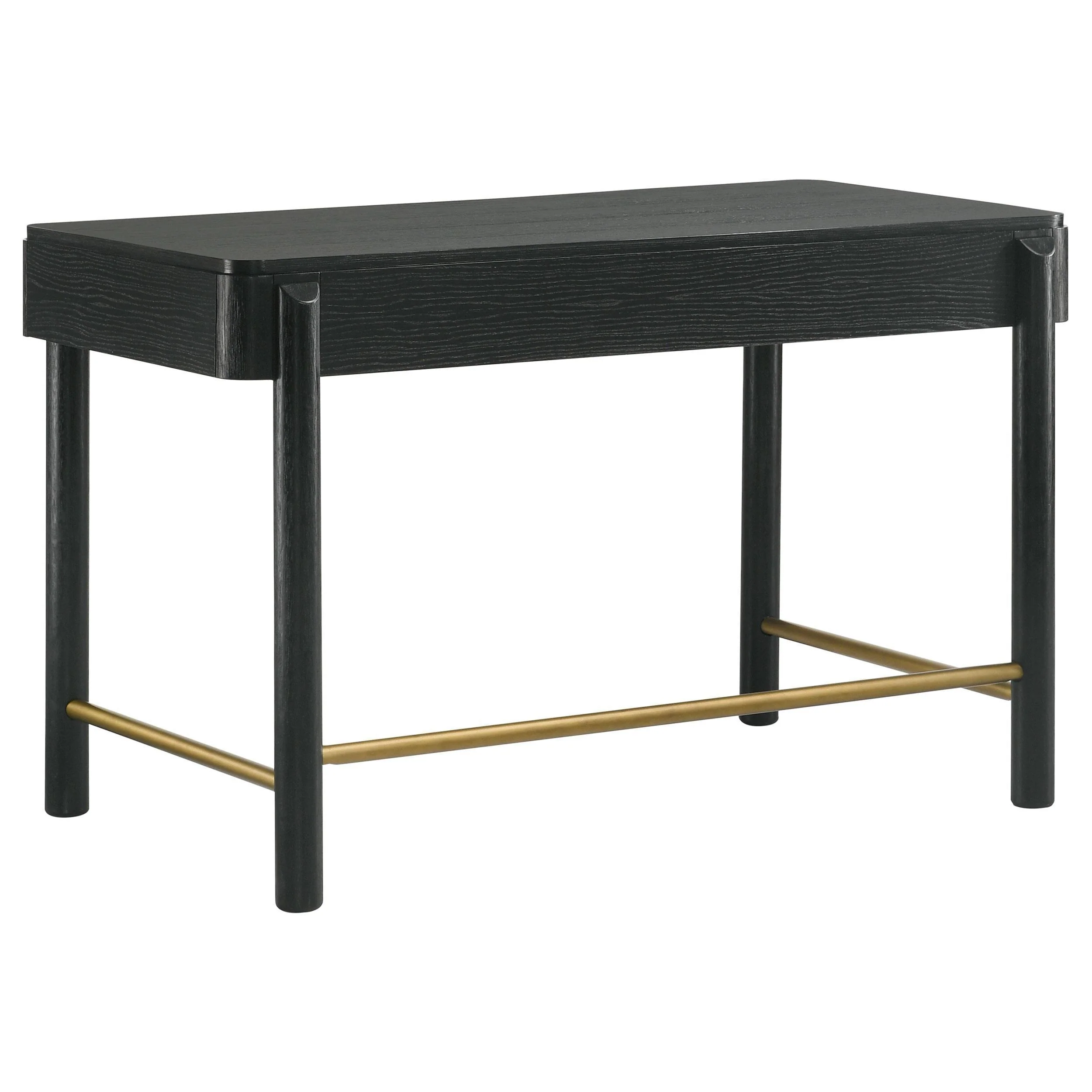 Arini Black 2-piece Makeup Vanity Table and Mirror Set - Image 4