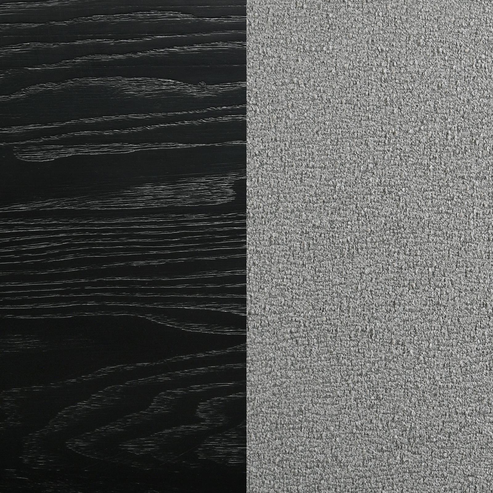 Arini Black and Gray Eastern King Bed with Upholstered Headboard - Image 10