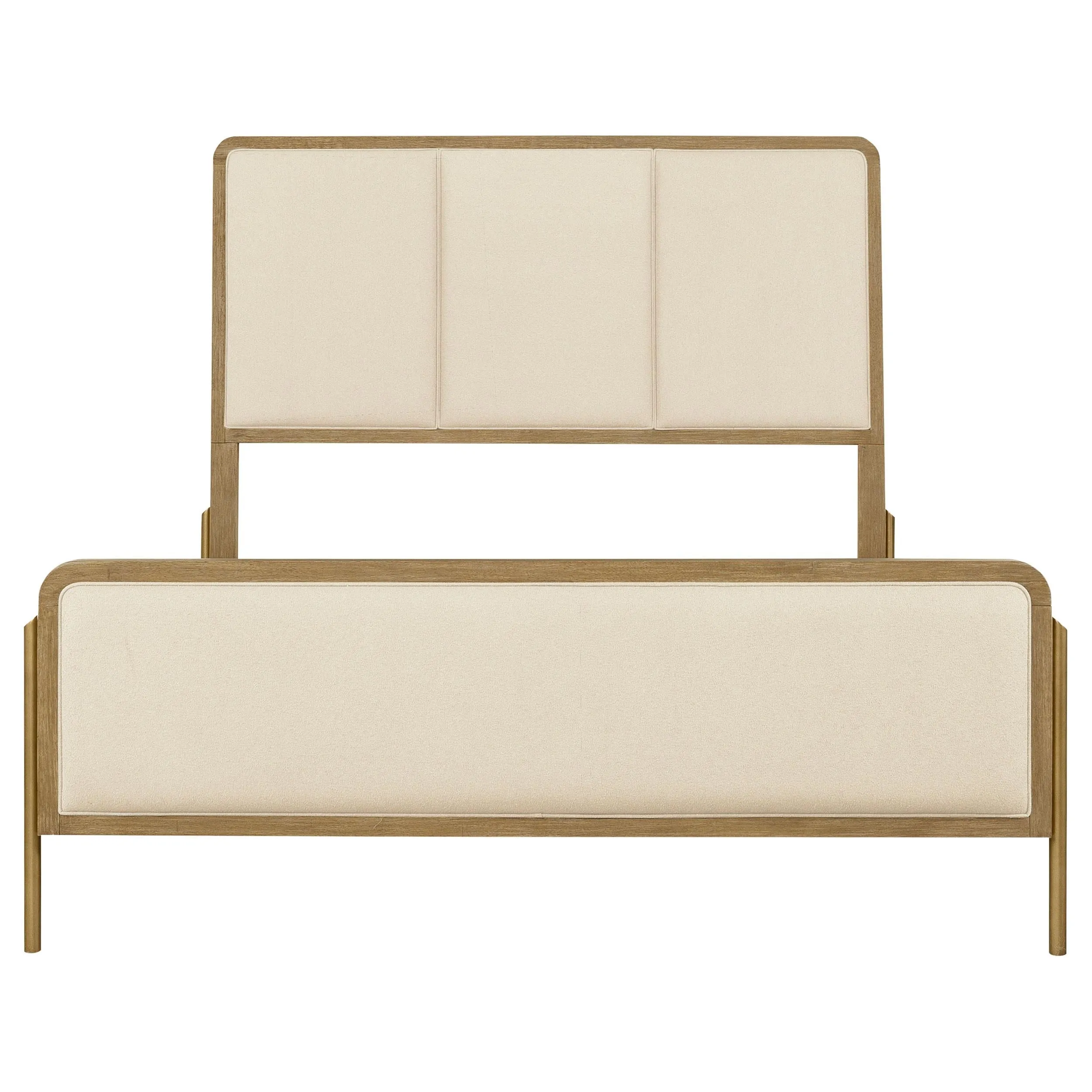 Arini Cream and Sand Wash Queen Panel Bed - Image 2