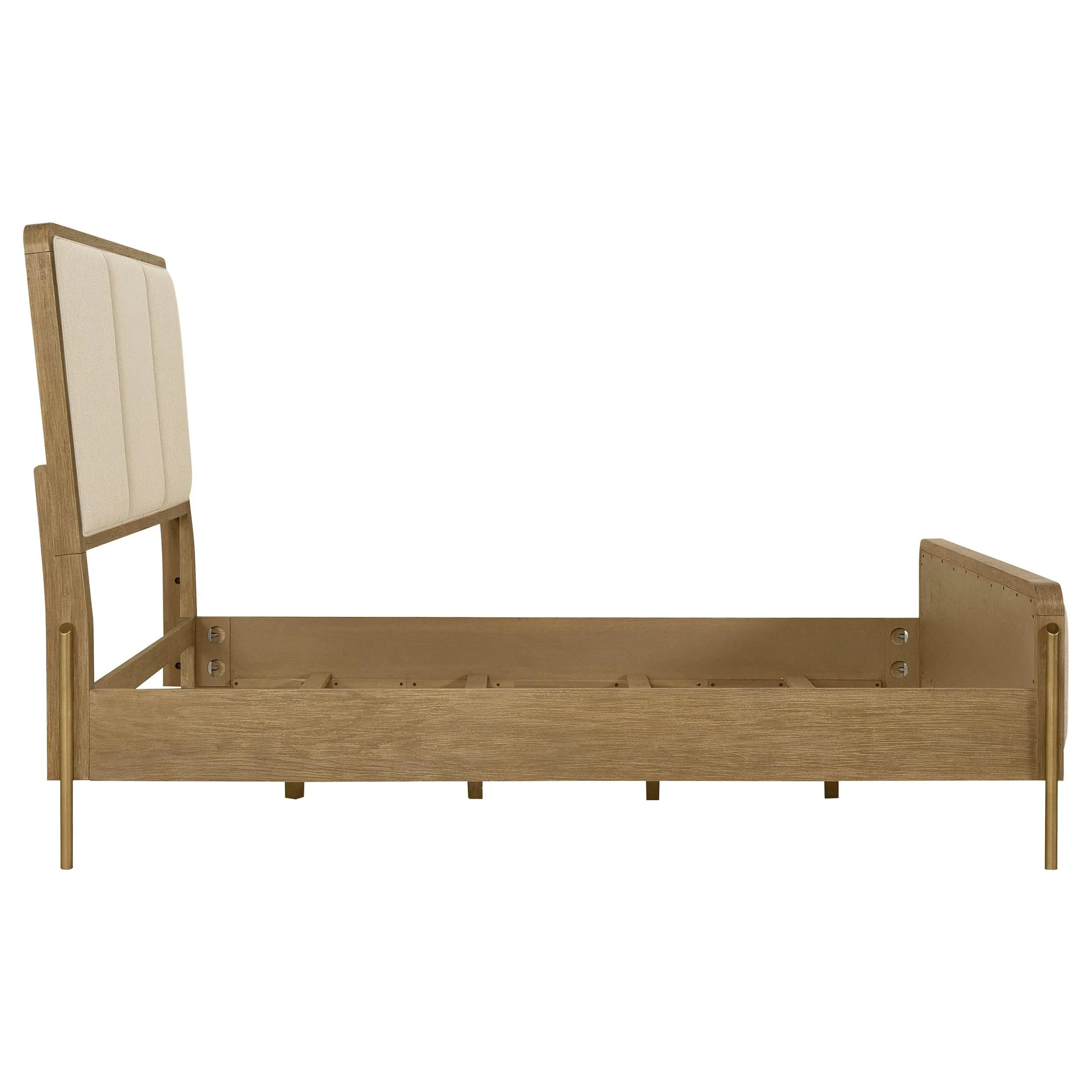 Arini Cream and Sand Wash Queen Panel Bed - Image 5
