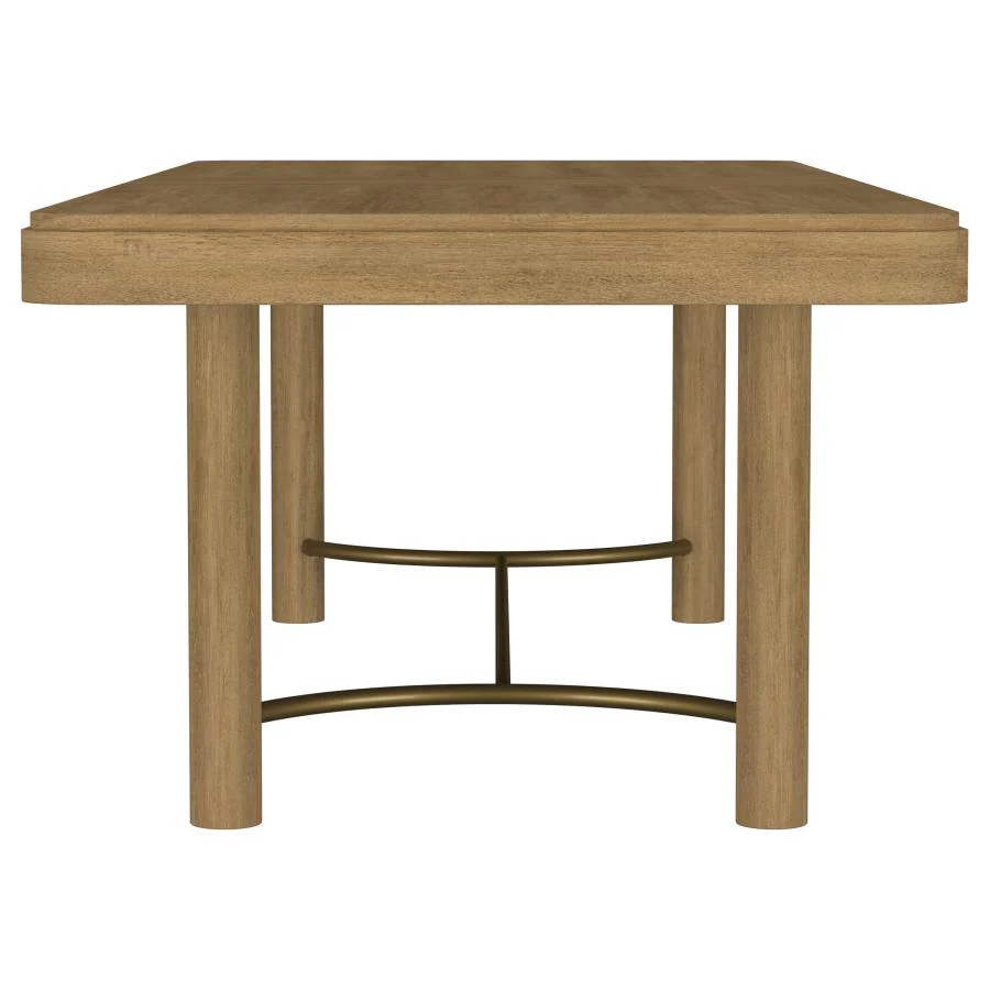 Arini Sand Wash 5-Piece Extension Leaf Dining Table Set - Image 5