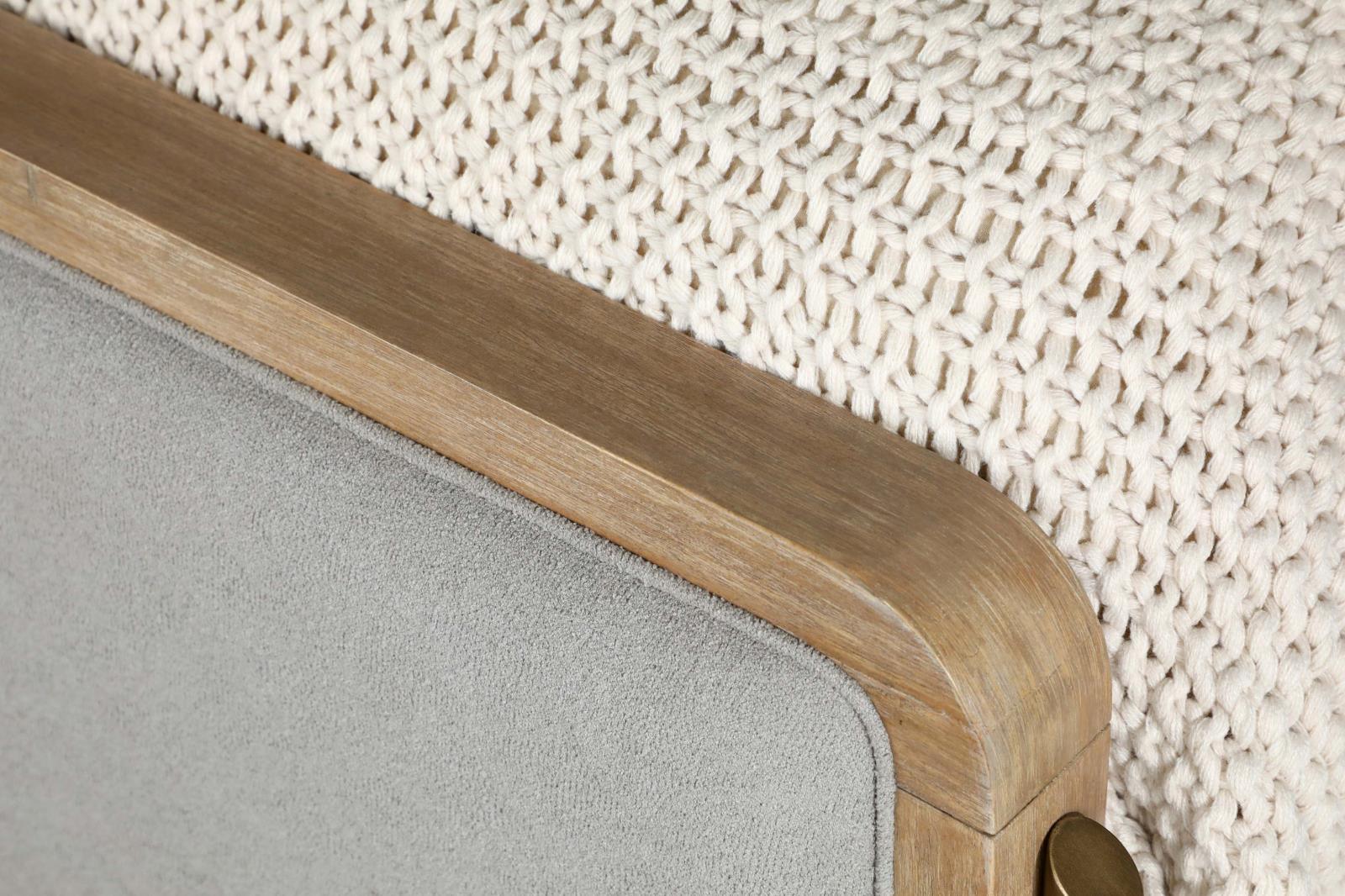 Arini Sand Wash/Gray Upholstered Eastern King Panel Bed - Image 12