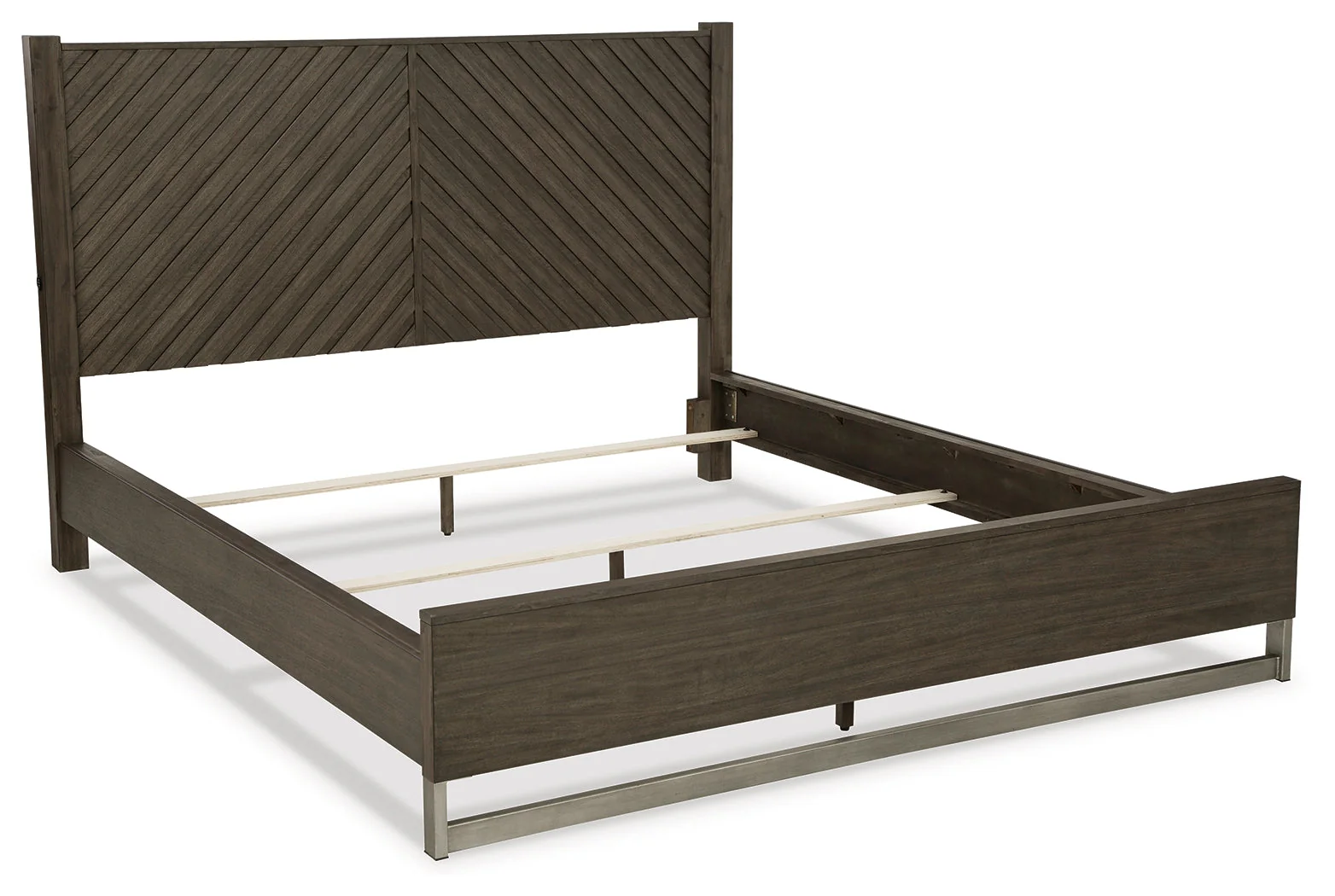 Arkenton Grayish Brown King Panel Bed - Image 2