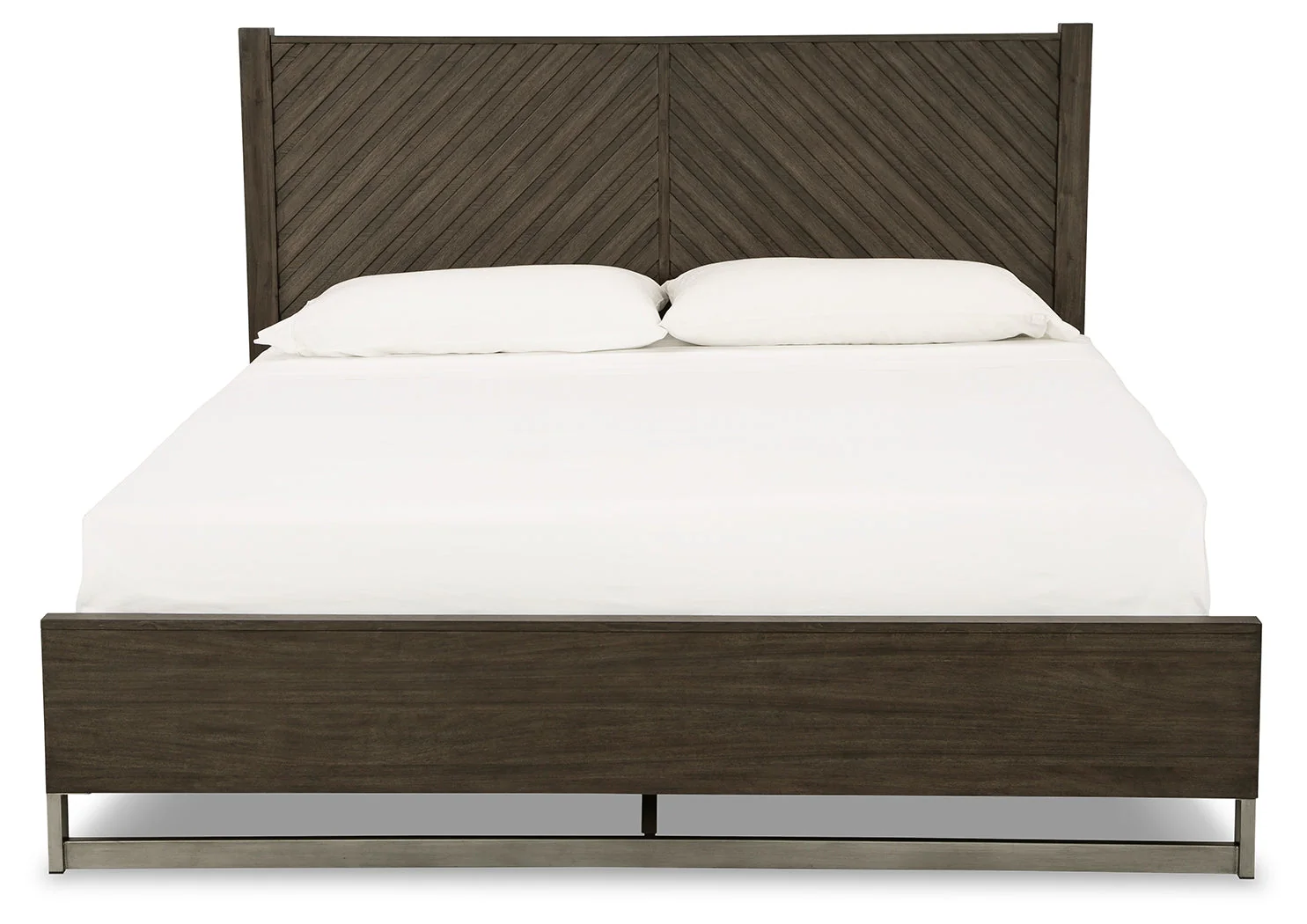Arkenton Grayish Brown King Panel Bed - Image 3