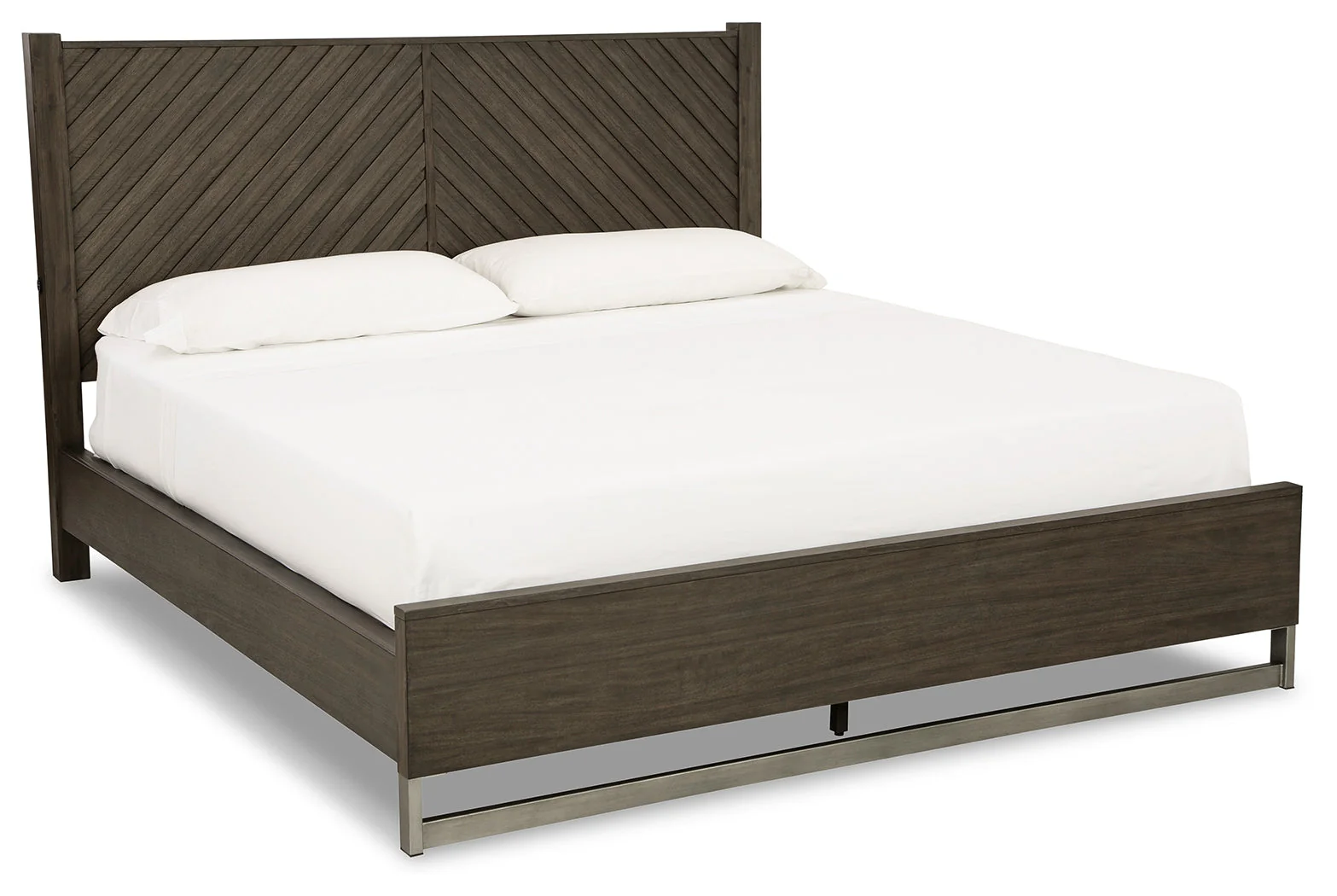 Arkenton Grayish Brown King Panel Bed - Image 9