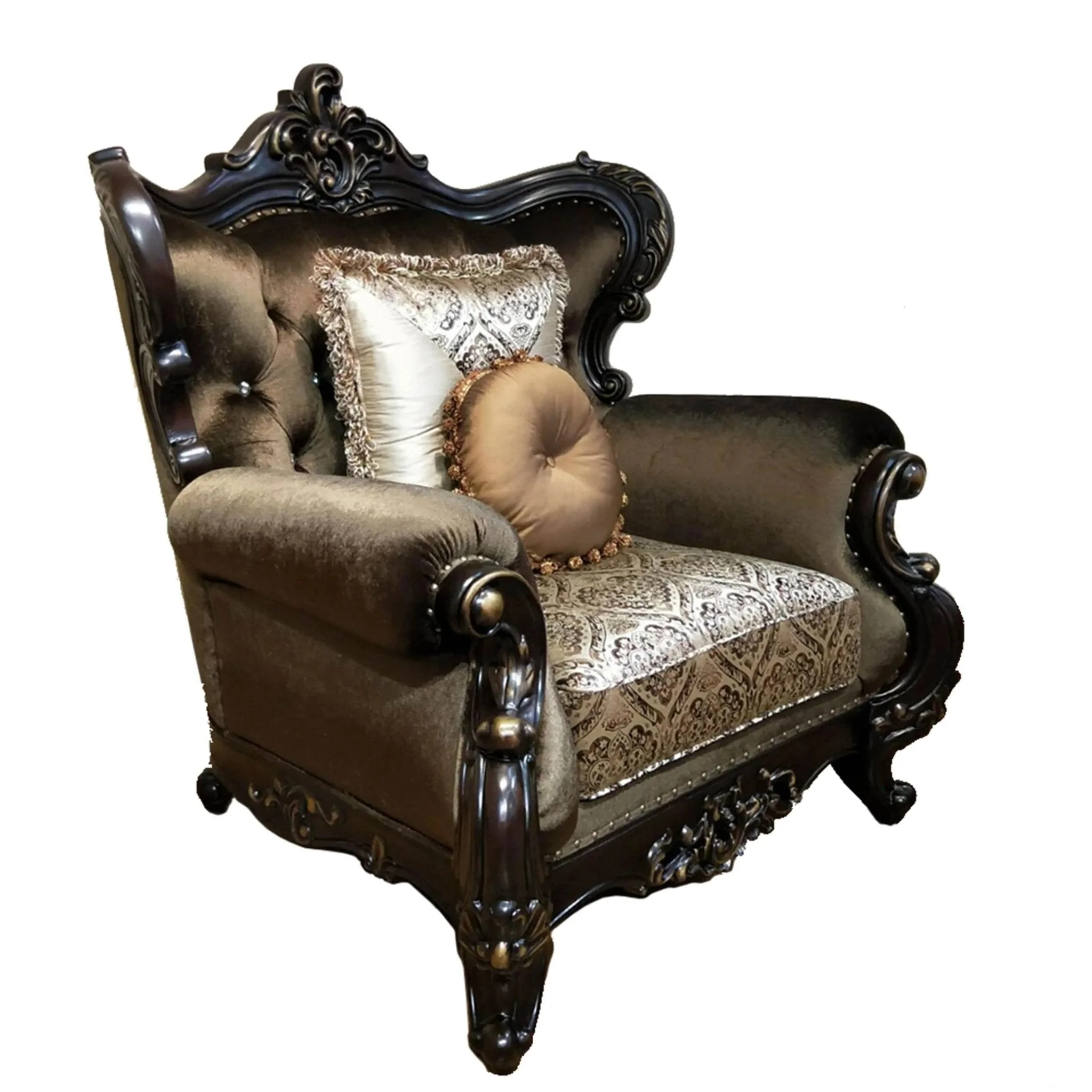 Aroma Cherry Finish Wood Traditional Style Chair