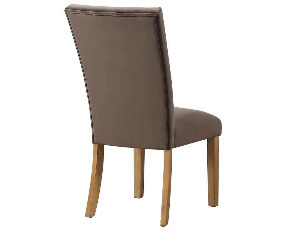 Artemis Brown Velvet Side Chair - Image 4