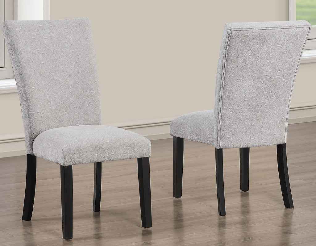 Artemis Gray Chenille Side Chair