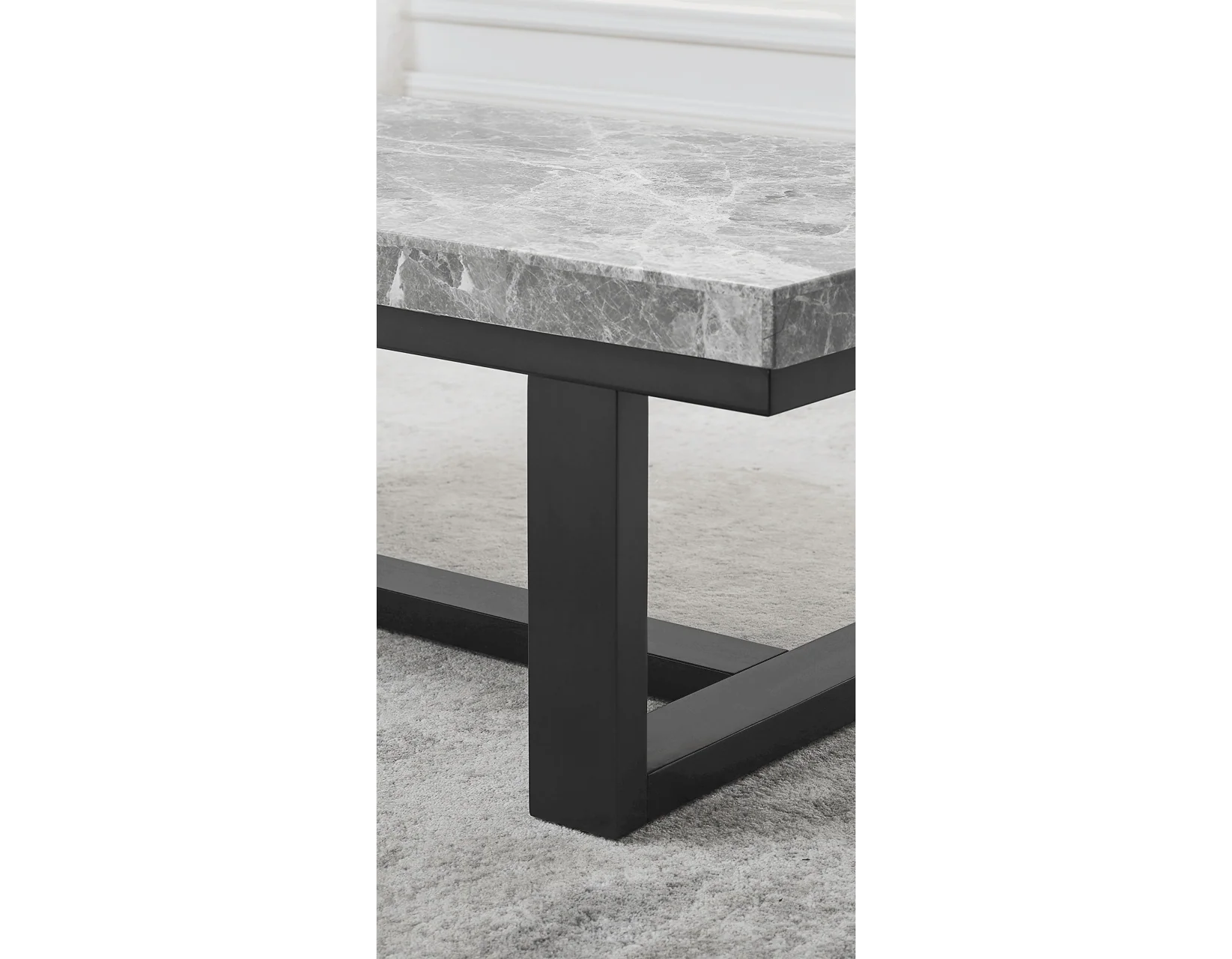 Artemis Gray Marble Top Sofa Table - Image 4