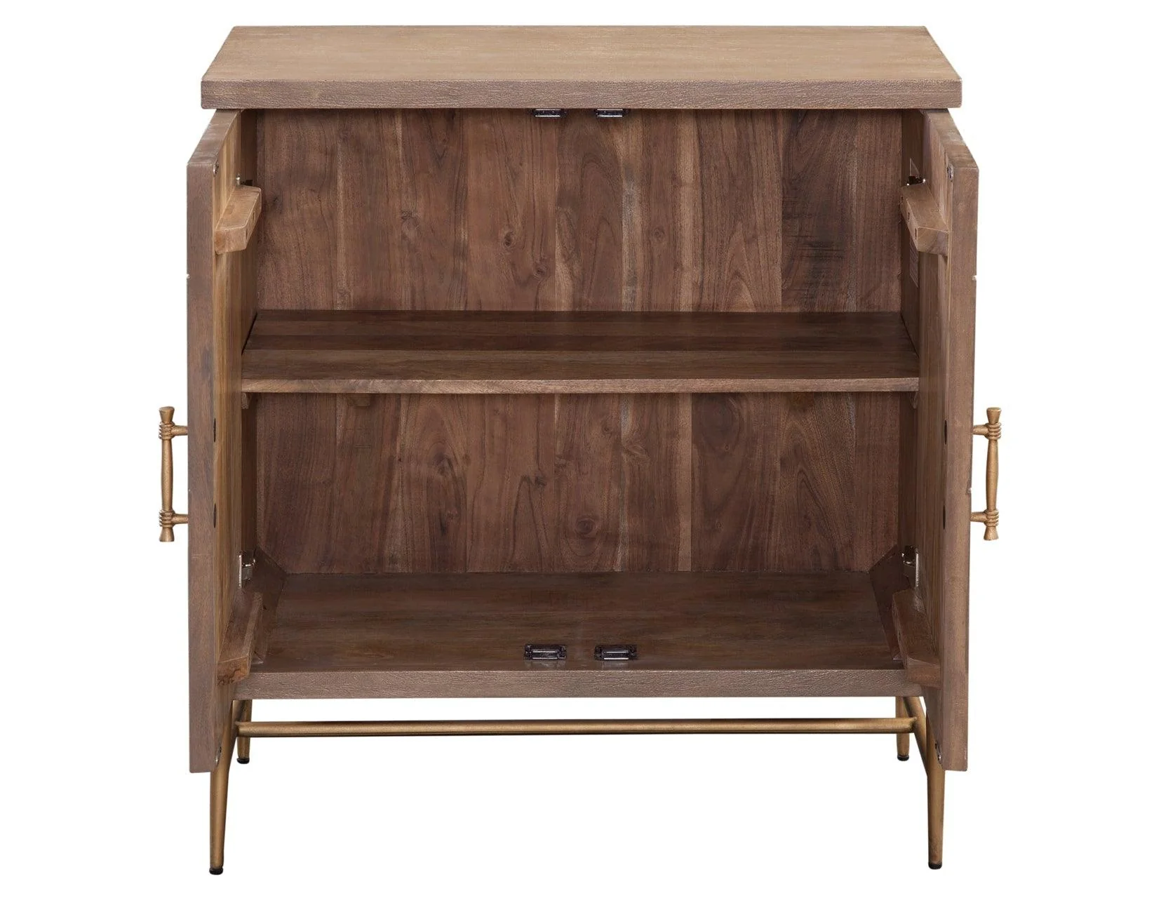 Arun Solid Wood 2-Door Accent Cabinet - Image 6