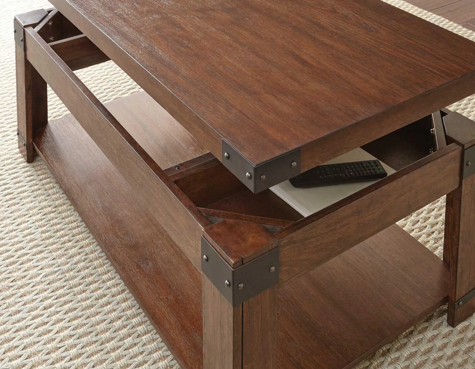 Arusha Lift Top Cocktail Table w/Casters - Image 8