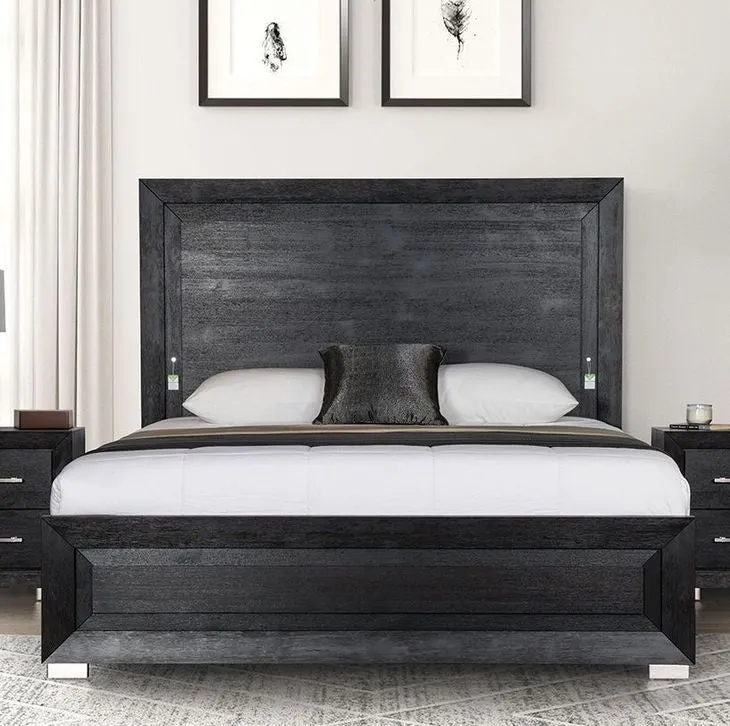 Ashbourne Black 5-Piece Queen Bedroom Set - Image 2