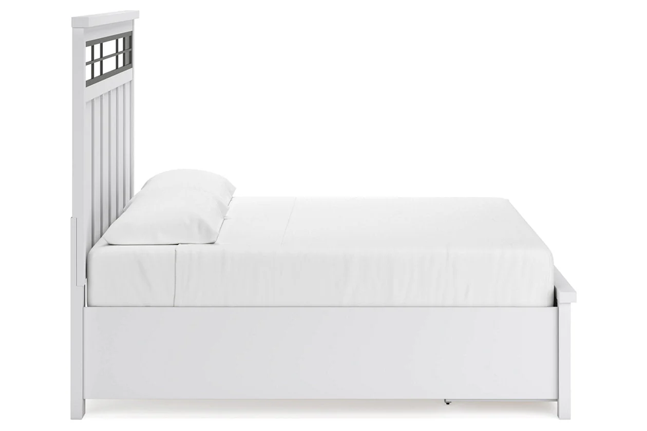 Ashbryn White/Natural King Storage Platform Bed - Image 7