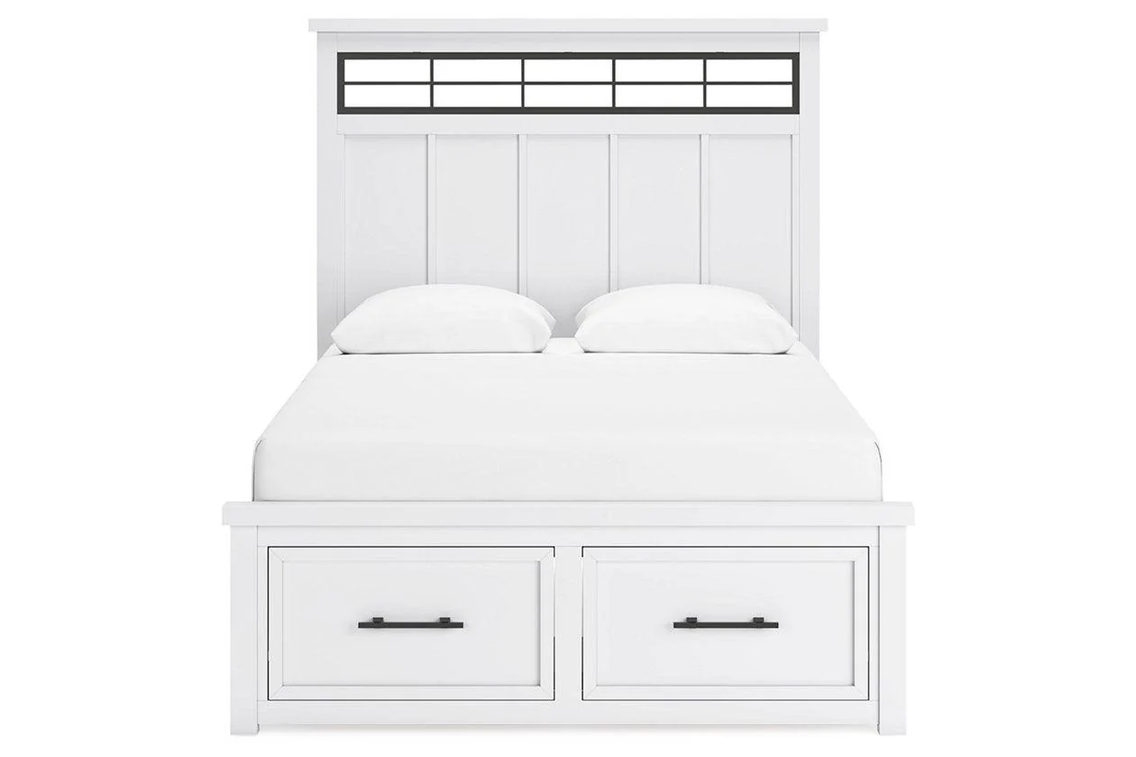 Ashbryn White/Natural Queen Platform Storage Bed - Image 4
