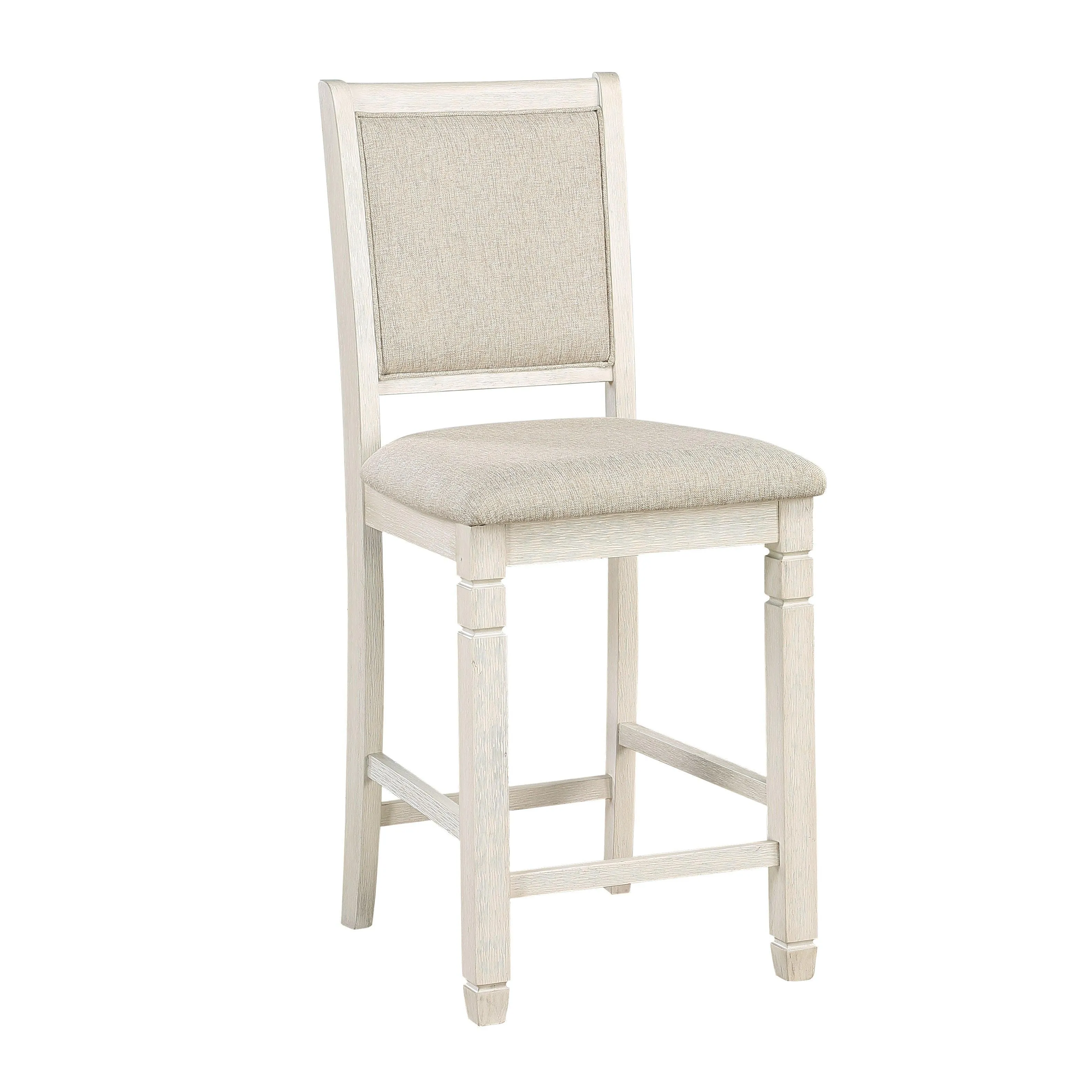 Asher Antique White Counter Height Chair, Set of 2 - Image 2
