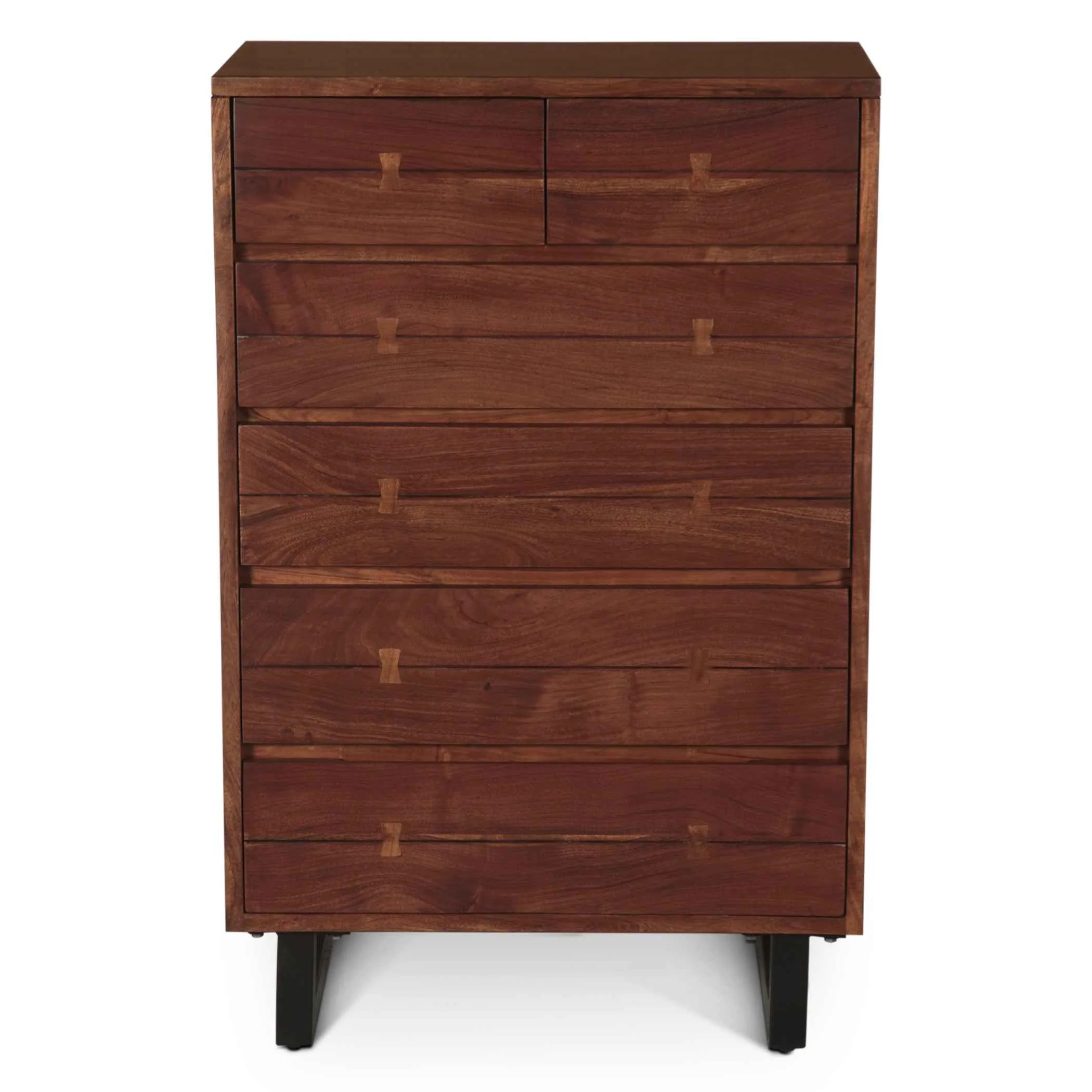 Aspen 34" Tall Chest in Walnut - Image 9