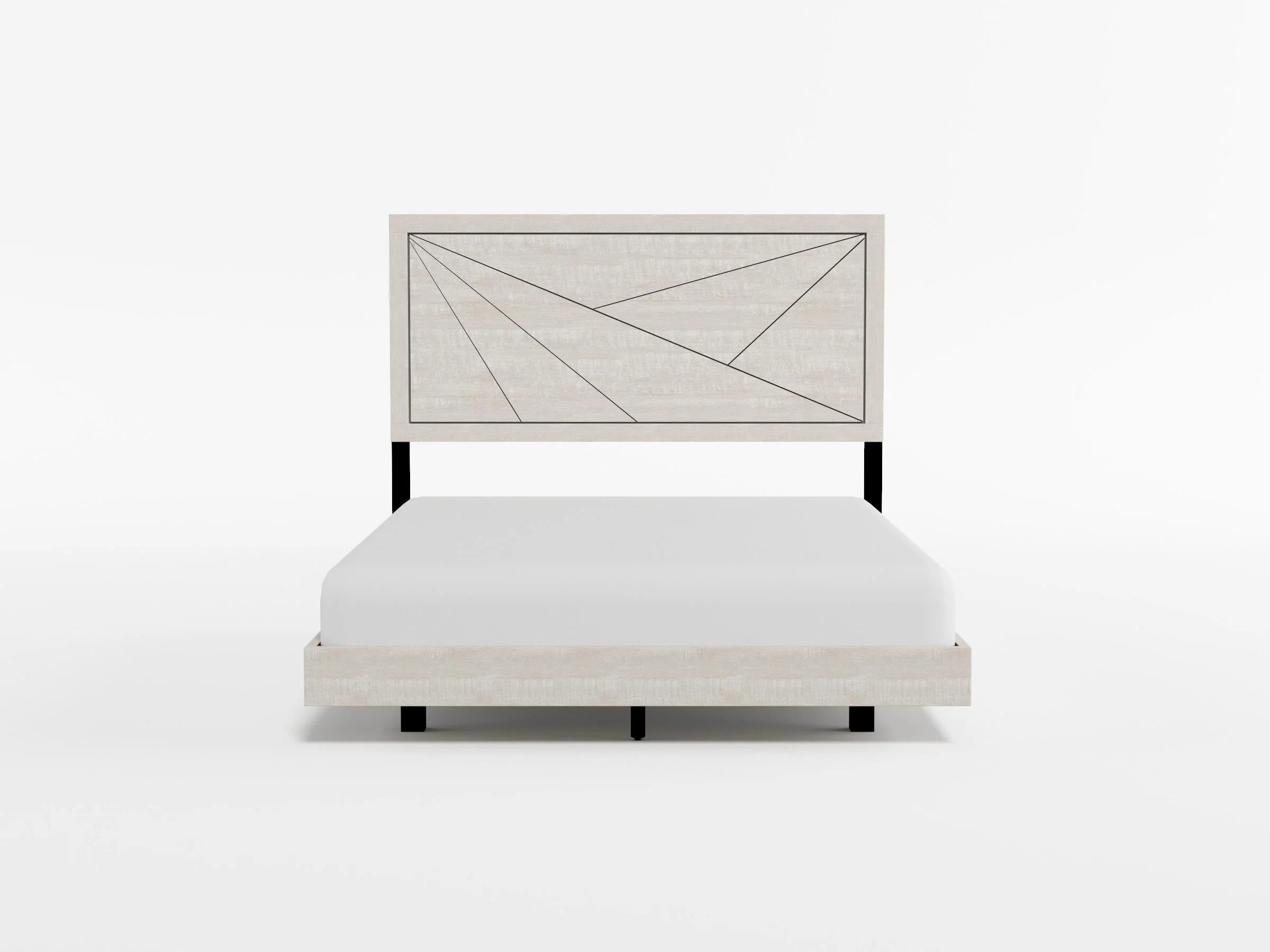Aspen Gray Oak California King Bed - Image 2