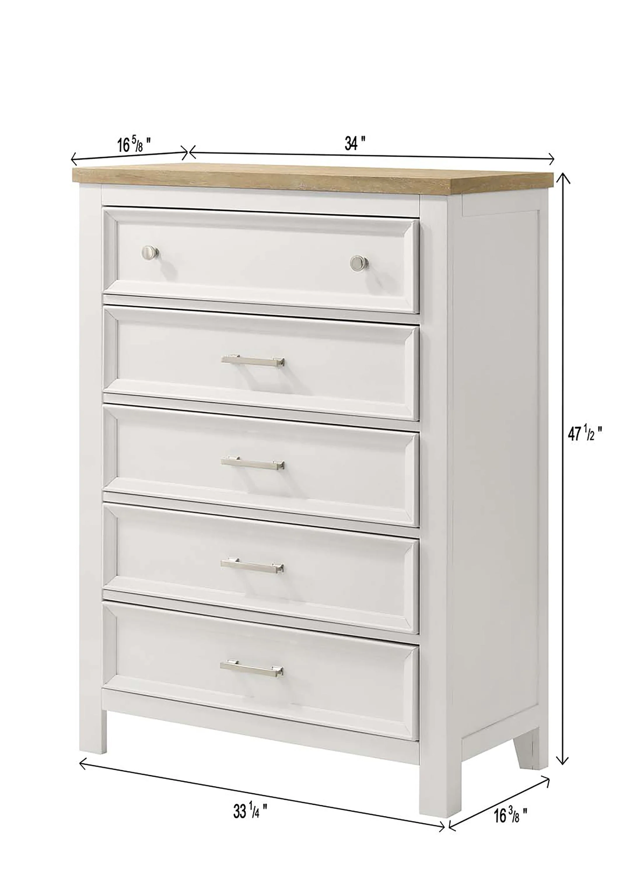 Aston White Chest - Image 2