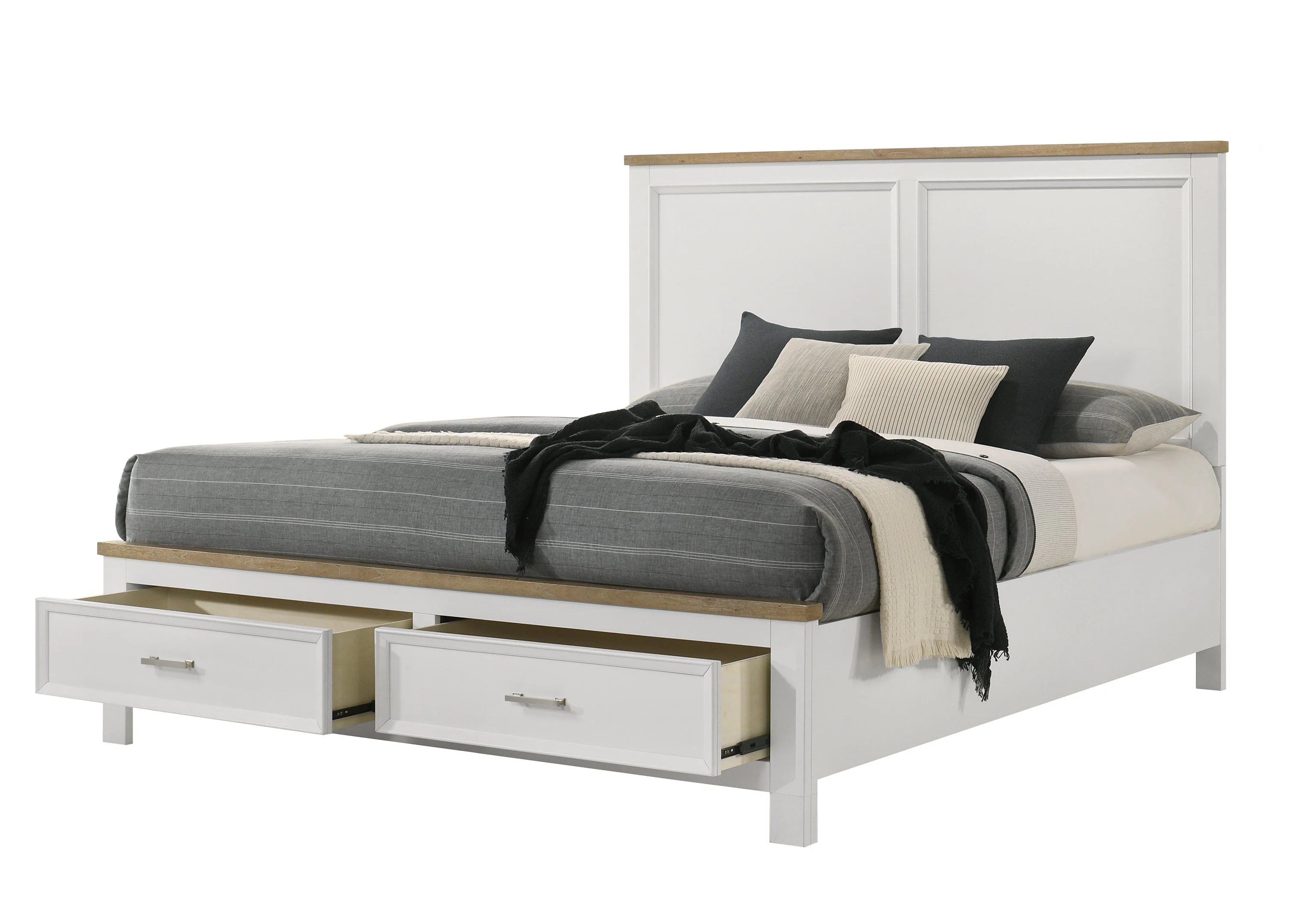 Aston White Queen Storage Bed - Image 2