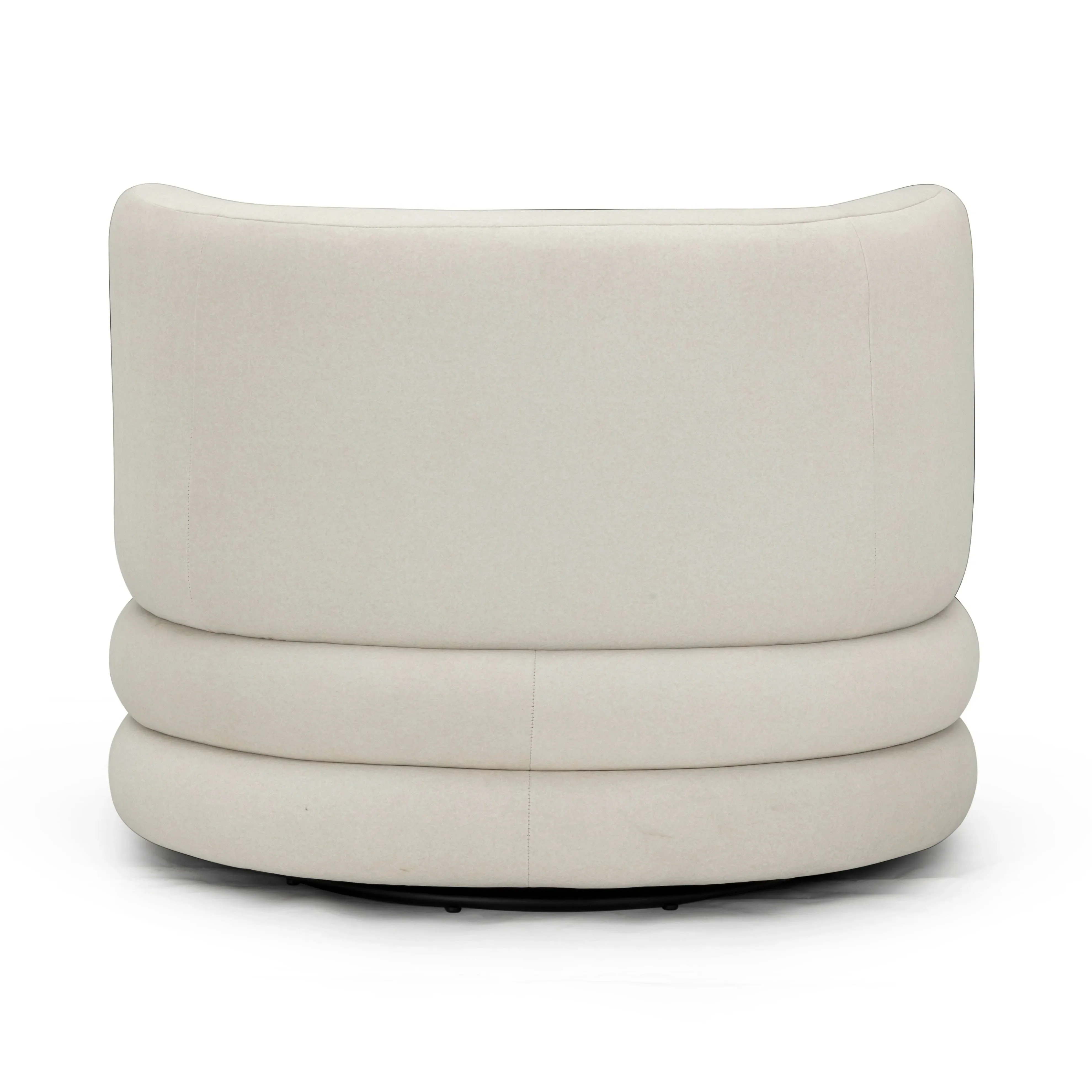 Astor Faux Mohair Swivel Hotel Lounge Chair - Image 5