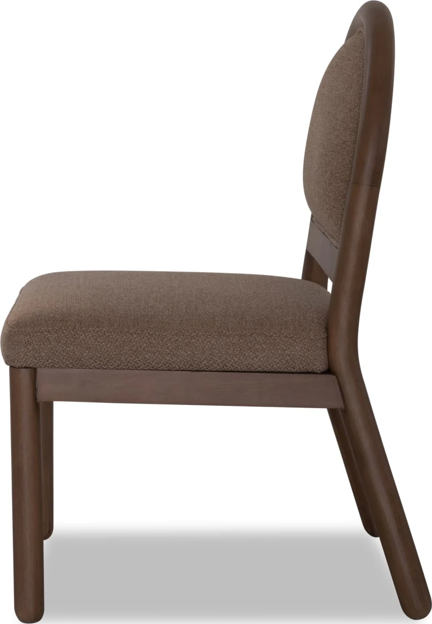 Astor Wheat Bread/Claystone Arc Back Chair (Set of 2) - Image 3