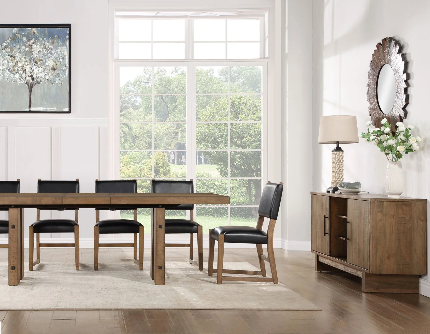 Atmore Dark Driftwood/Black Dining Room Set - Image 3