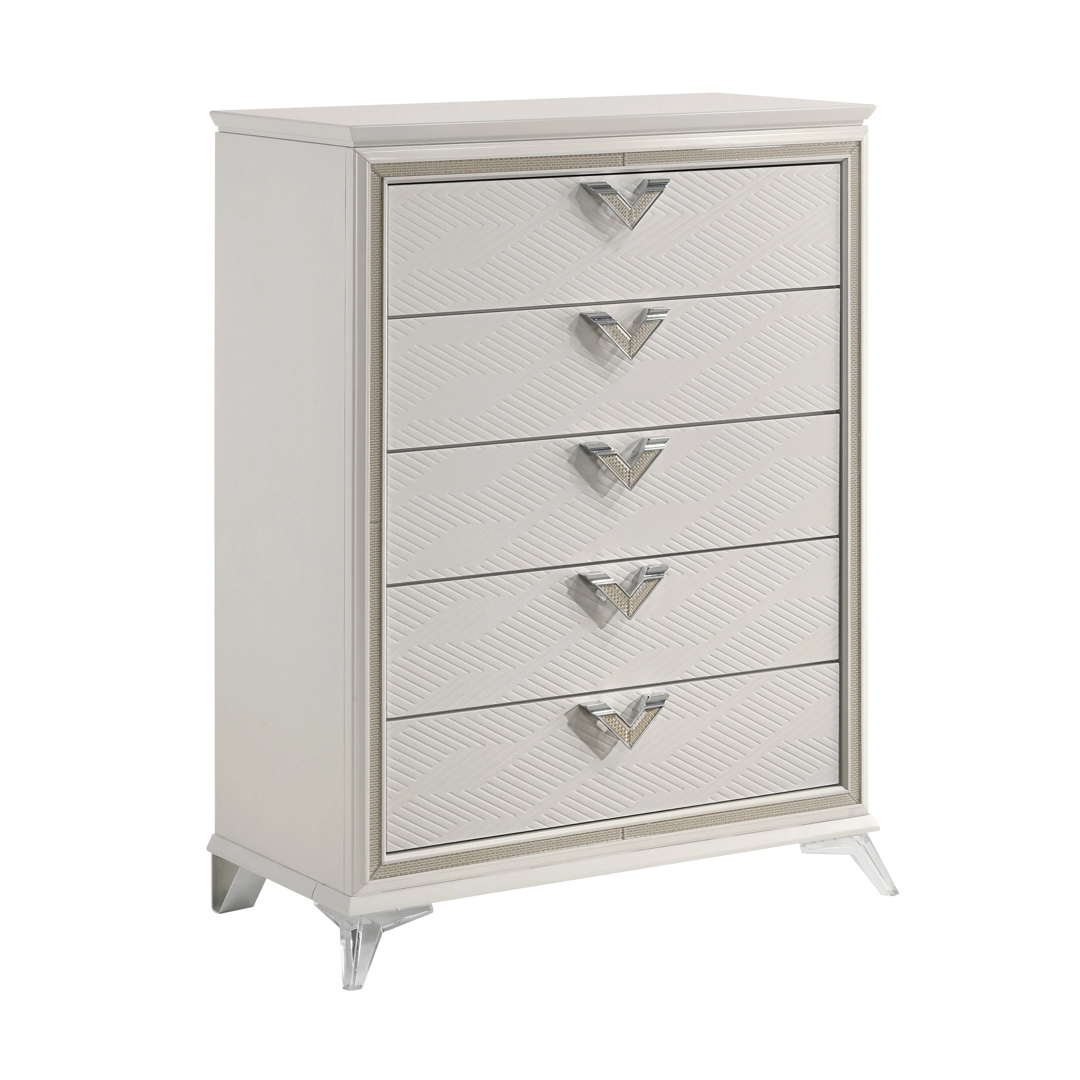 Audra White Panel Bedroom Set - Image 13