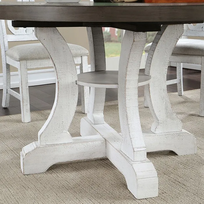 Auletta Rustic/Distressed White/Gray 5-Piece Dining Room Set - Image 3