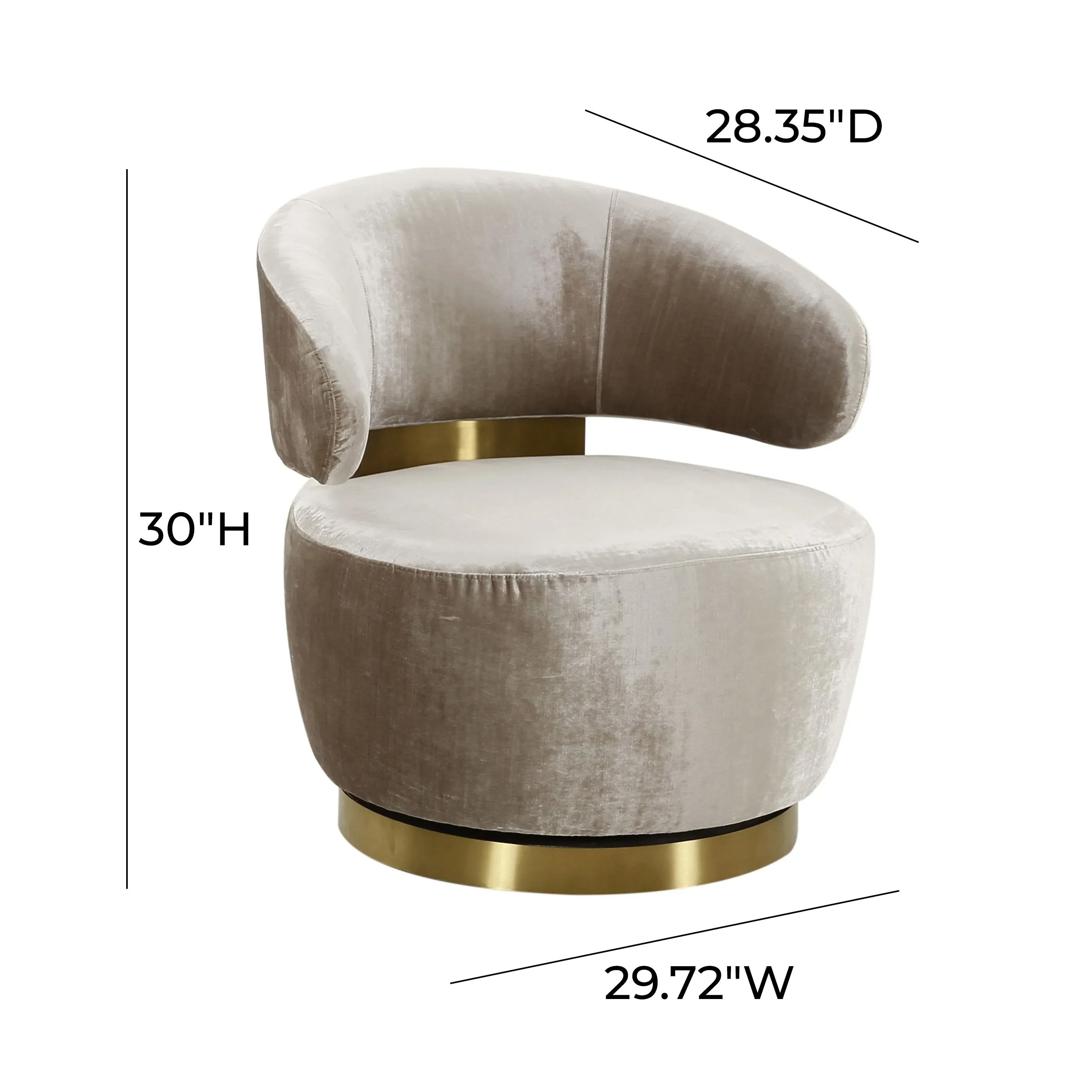 Austin Upholstered Swivel Chair - Image 13