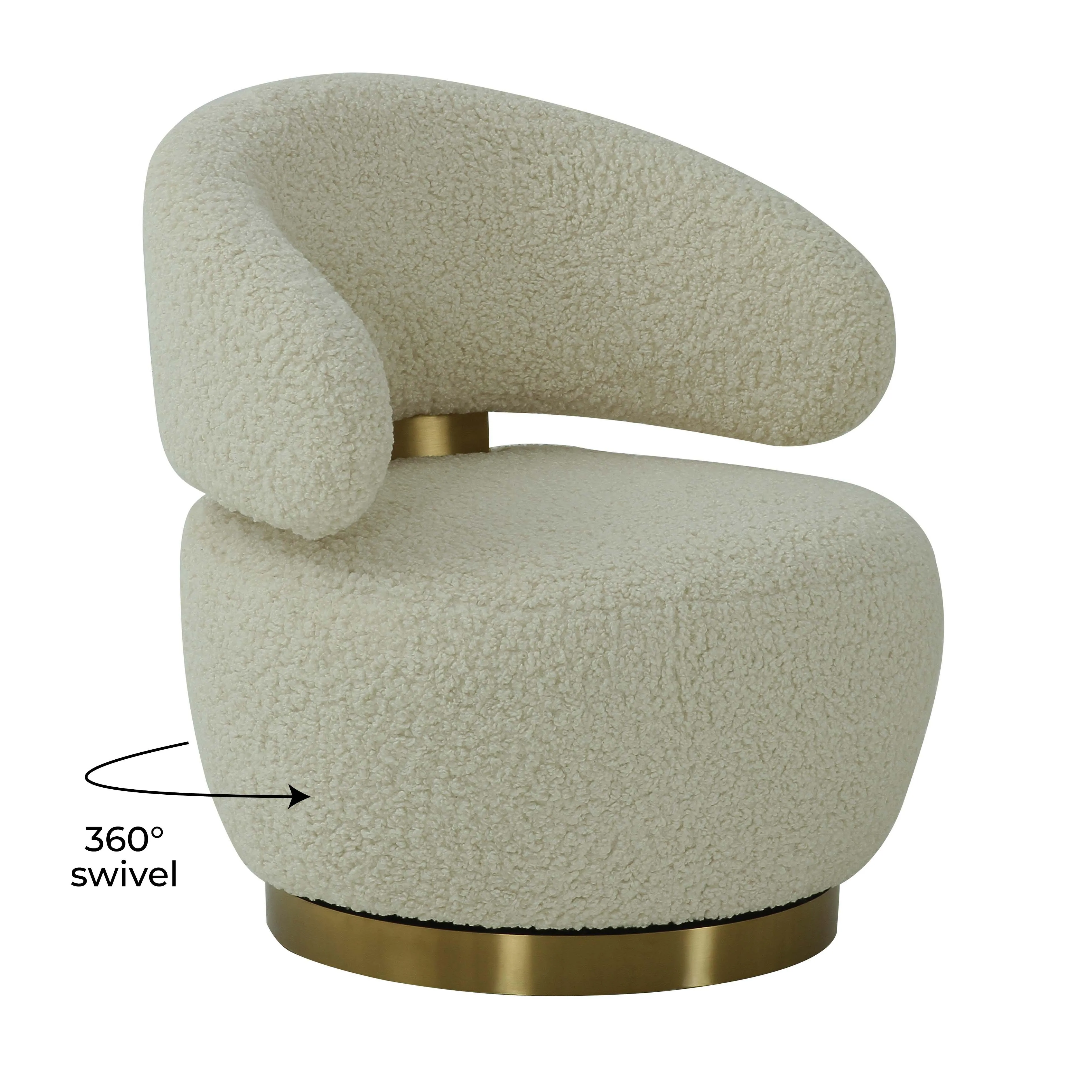 Austin Upholstered Swivel Chair - Image 6