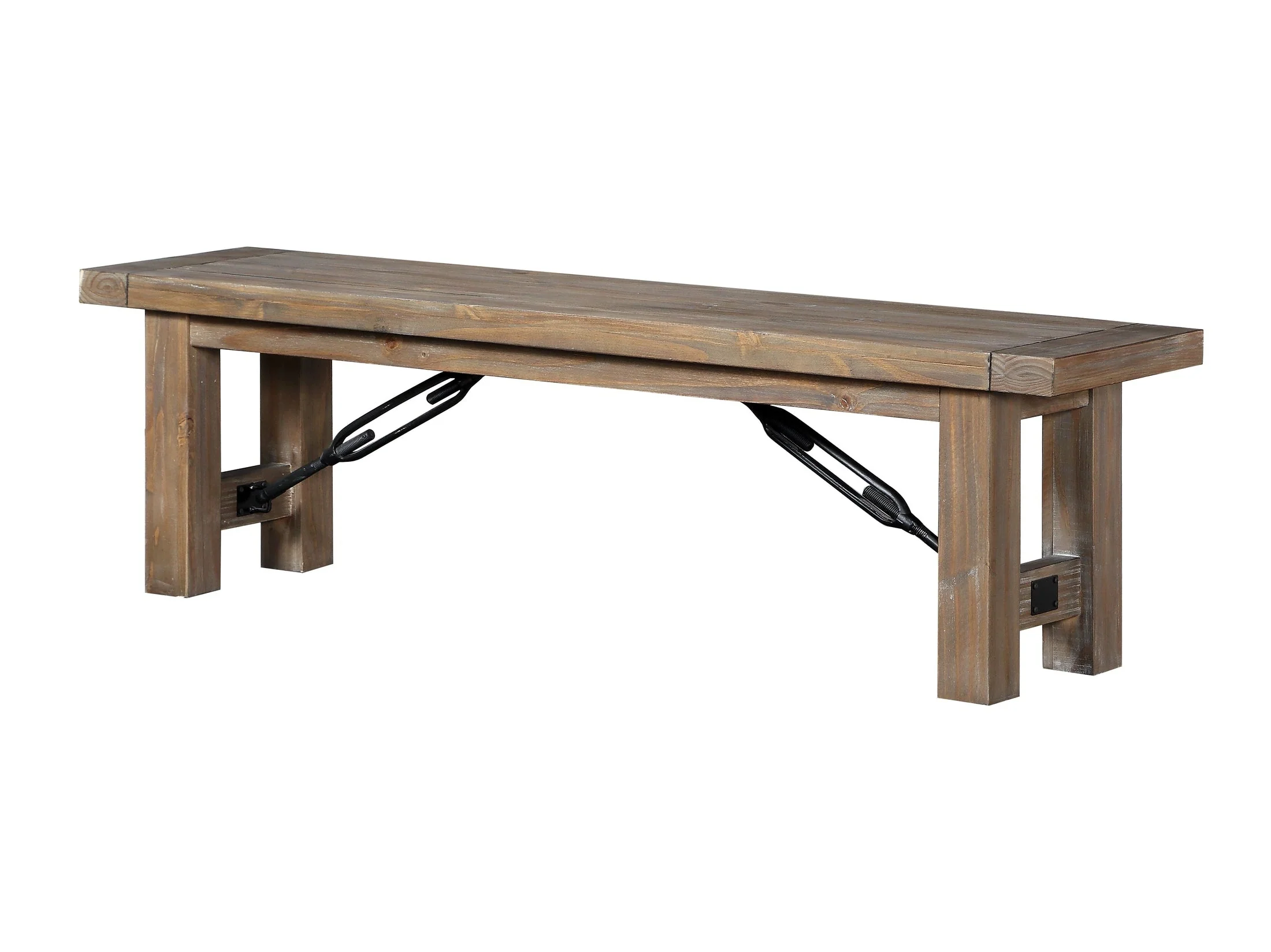 Autumn Solid Wood Dining Bench in Flink Oak