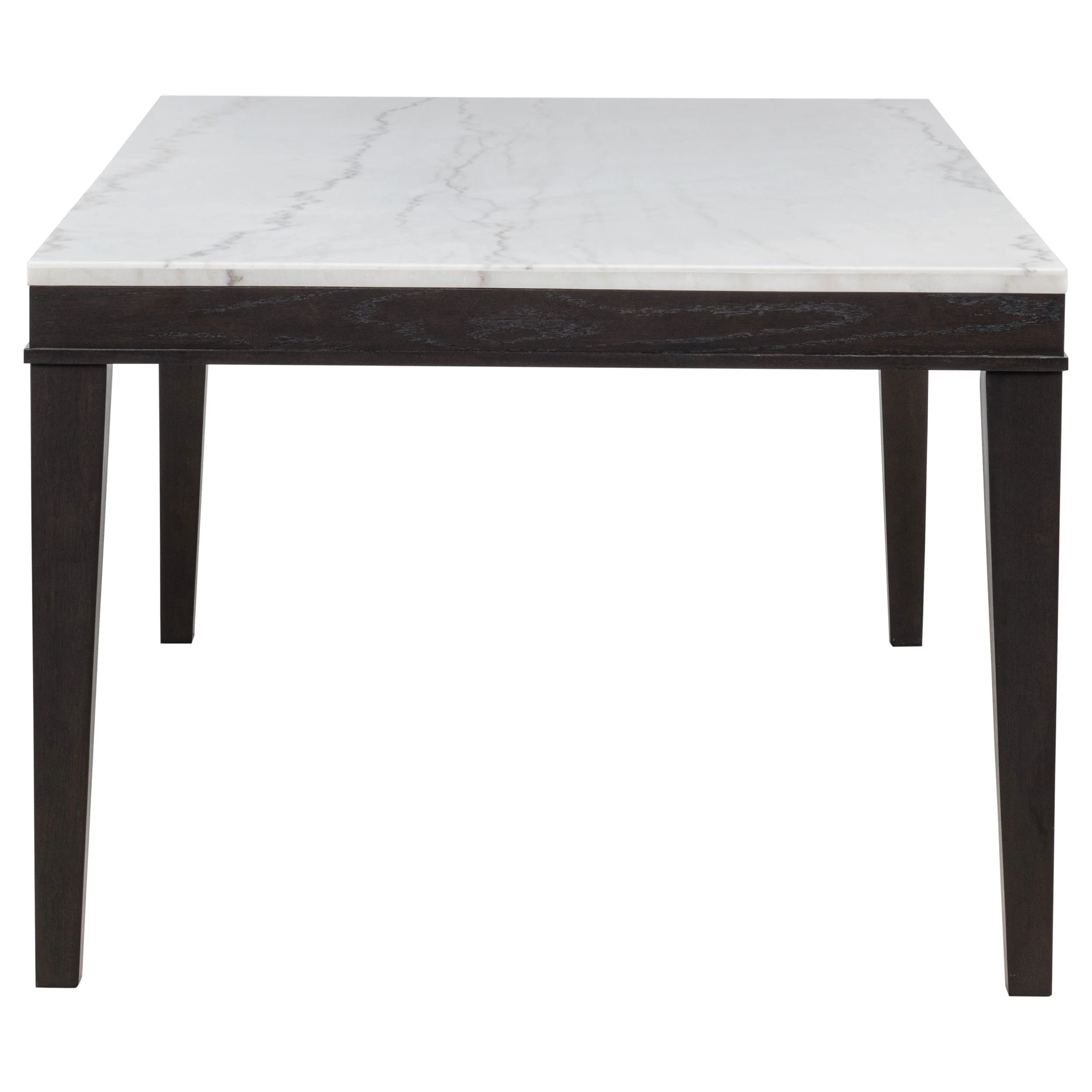 Averill Dark Grey and Coffee Bean 7-piece White Marble Top Dining Set - Image 8