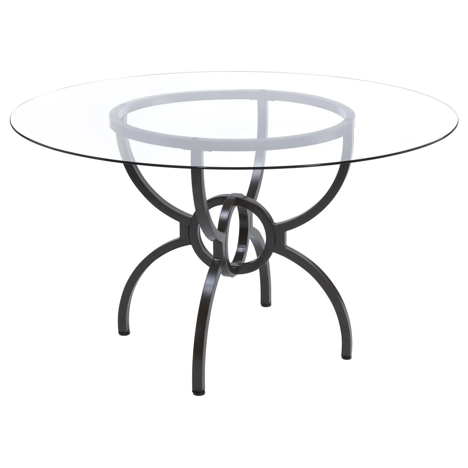 Aviano Gunmetal/Brown 5-Piece Dining Set - Image 2