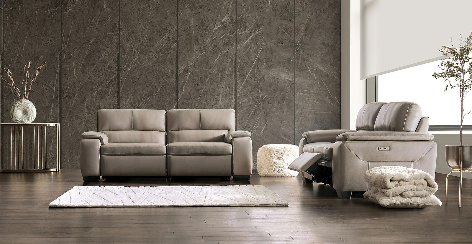 Balderico Taupe Power Reclining Sofa - Image 2