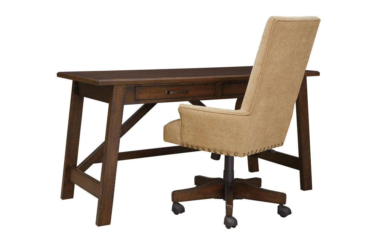 Baldridge Rustic Brown Home Office Desk - Image 11